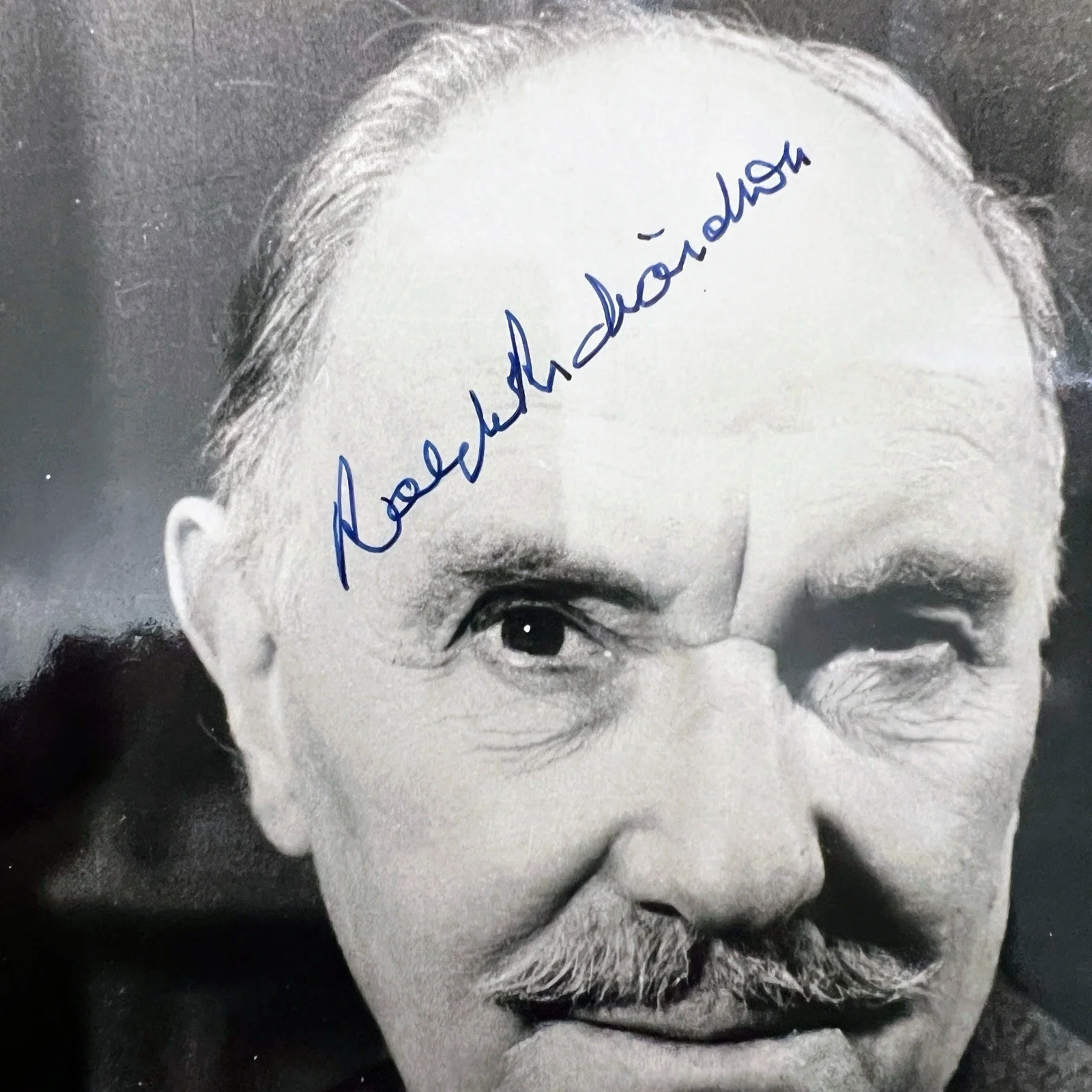 Sir Ralph Richardson Signed 8x10 Photo Vintage Autograph Theatrical Portrait, изображение 2