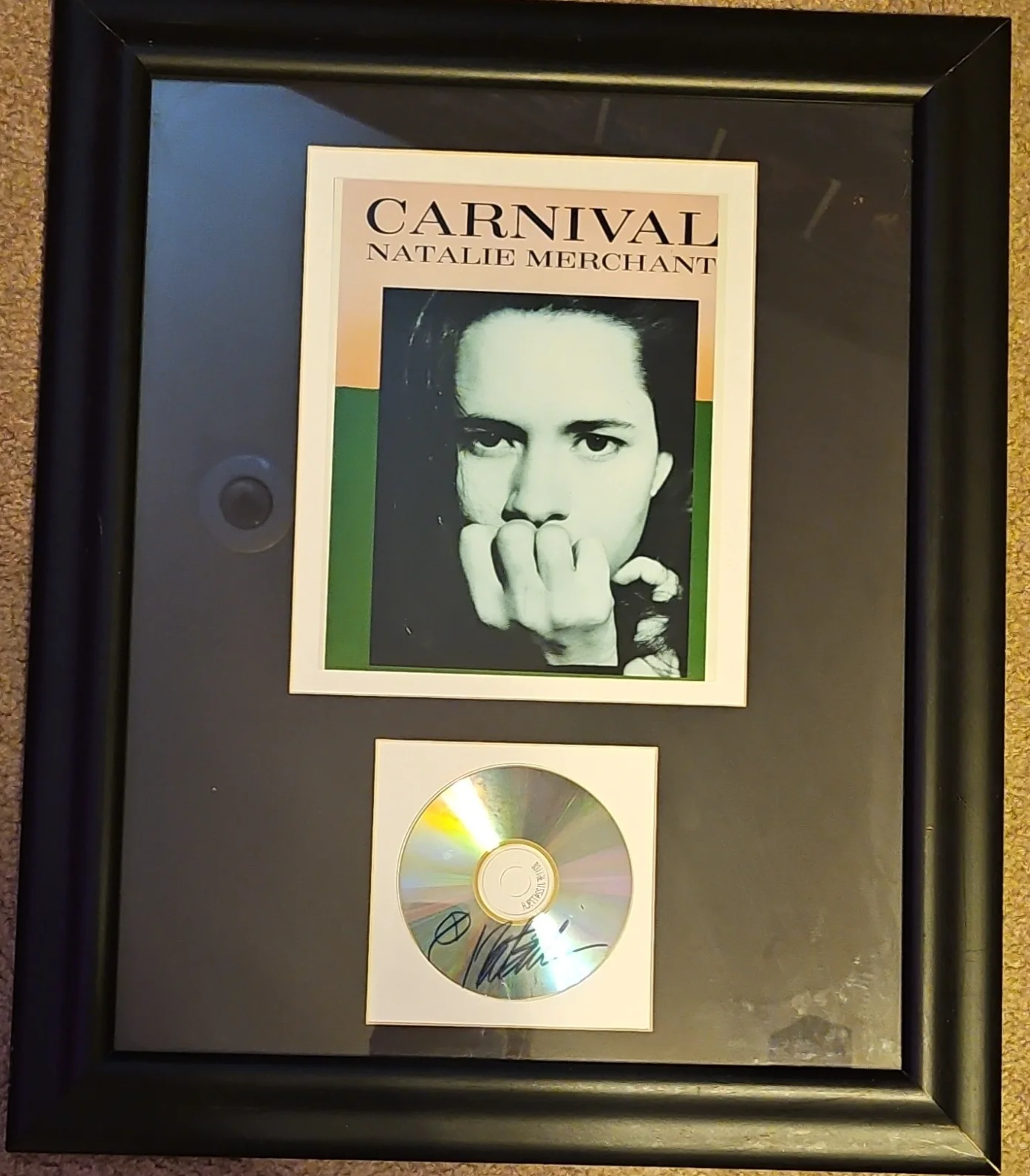 Natalie Merchant Signed Carnival CD Framed w/ Authentication, image 3