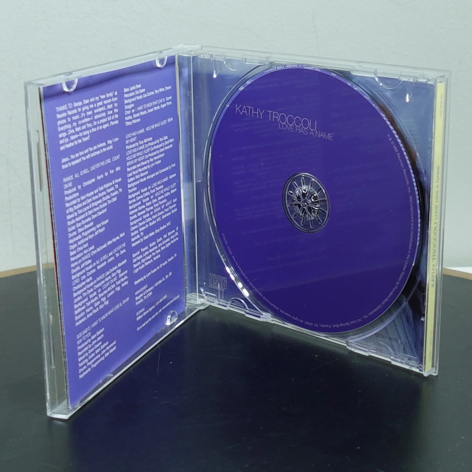 Kathy Troccoli Love Has a Name CD Autographed Signed 2000 Reunion Records 0070-2, image 2