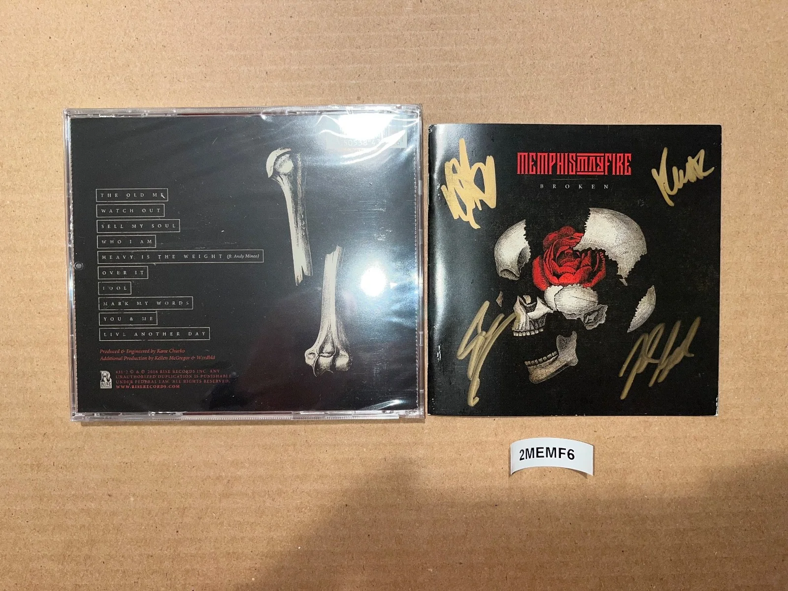 Memphis May Fire Signed Autographed CD Broken, image 2