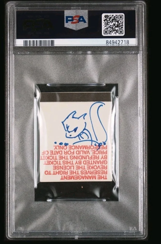 JAY GOEDE — POKEMON THE FIRST MOVIE Stub JAY GOEDE Signed Autograph Auto 10 Sketch 1st Sign, изображение 2