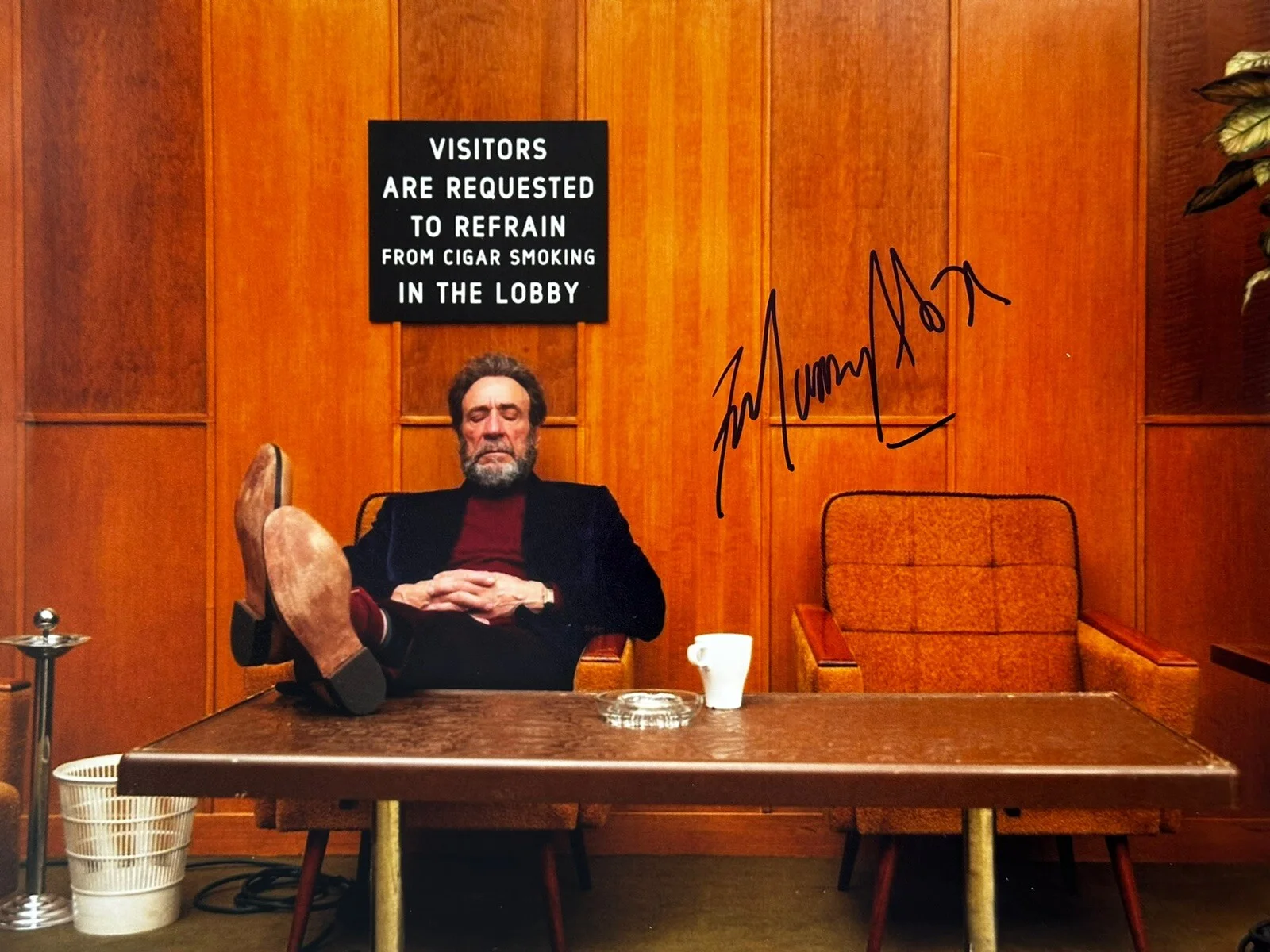 F Murray Abraham — F Murray Abraham Signed Wes Anderson’ Grand Budapest 8x10 Photo In Person.