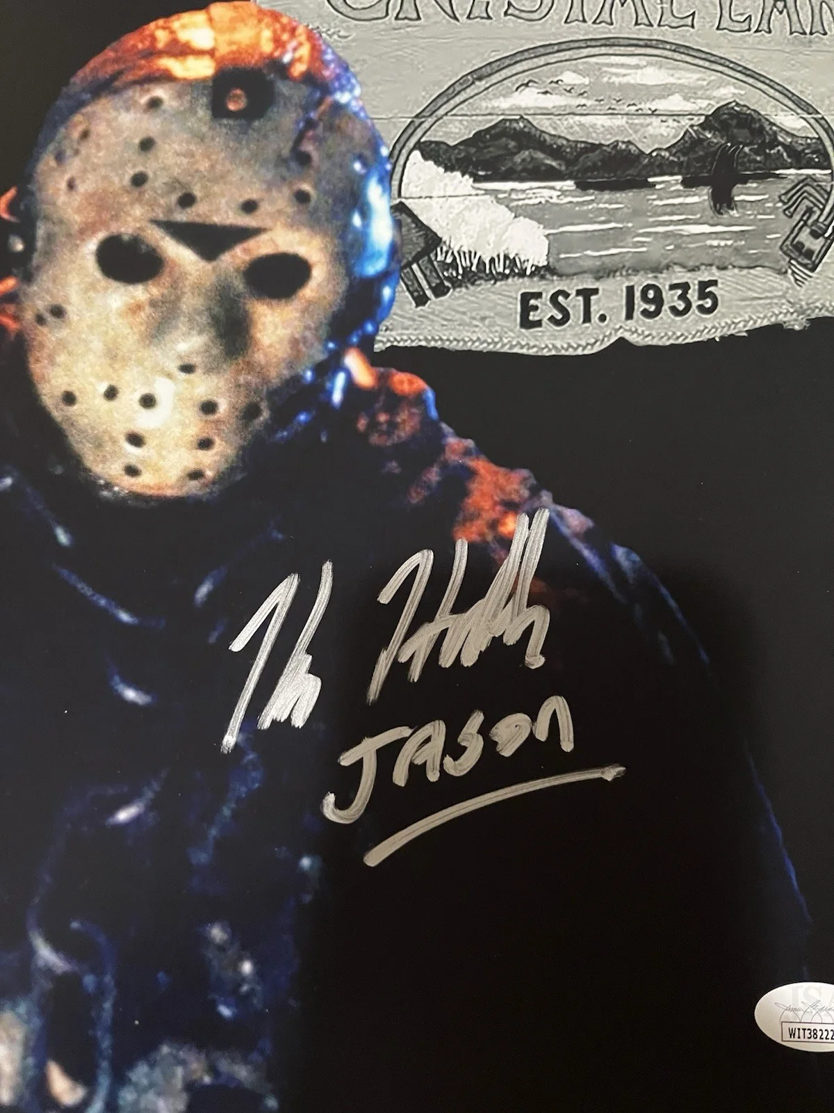 Autographed Kane Hodder 11x14 Friday The 13Th Photo Insc Jason JSA Signed Auto, изображение 2