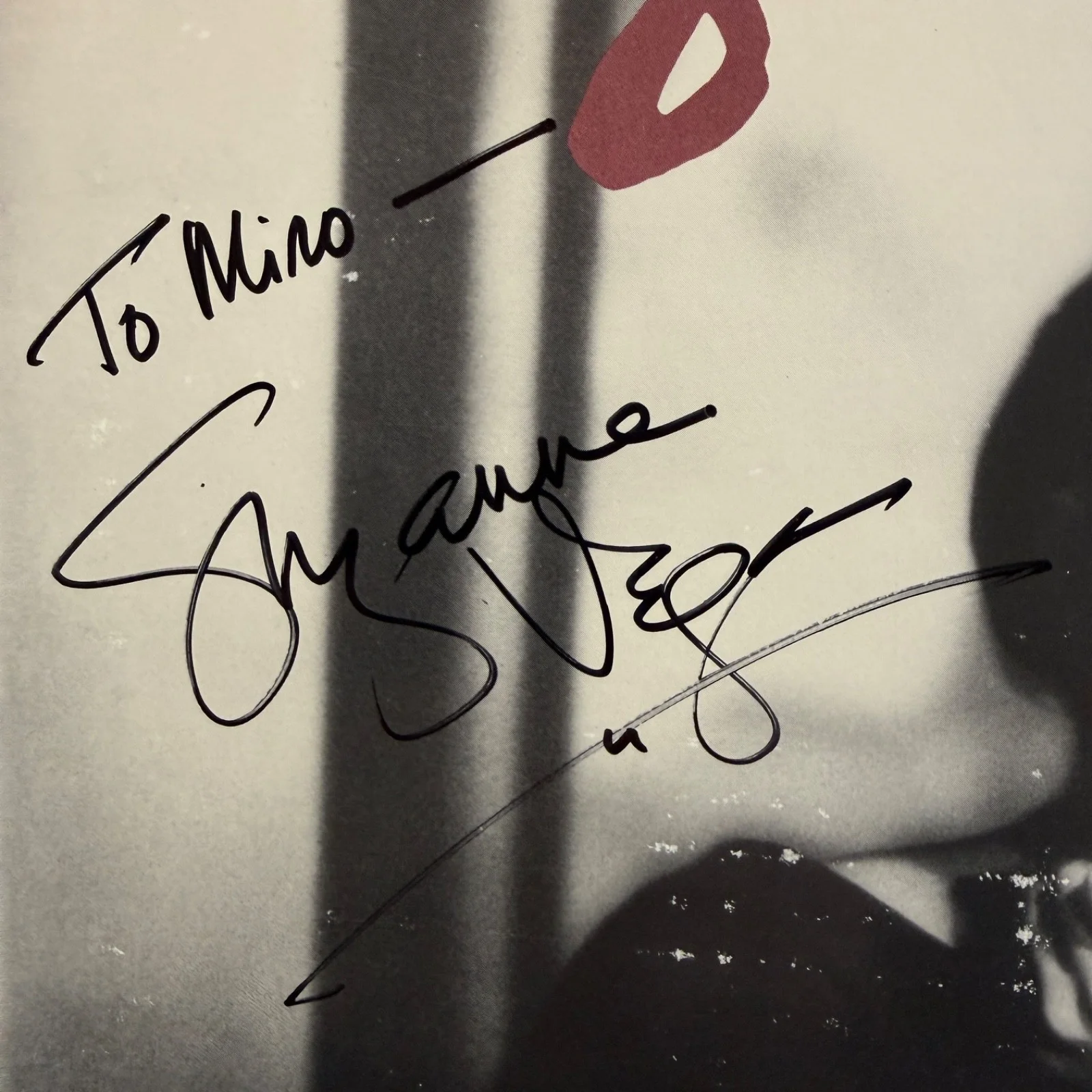AUTOGRAPHED - SUZANNE VEGA "Portrait Of An Artist" PROMO ONLY VINYL translucent, изображение 2
