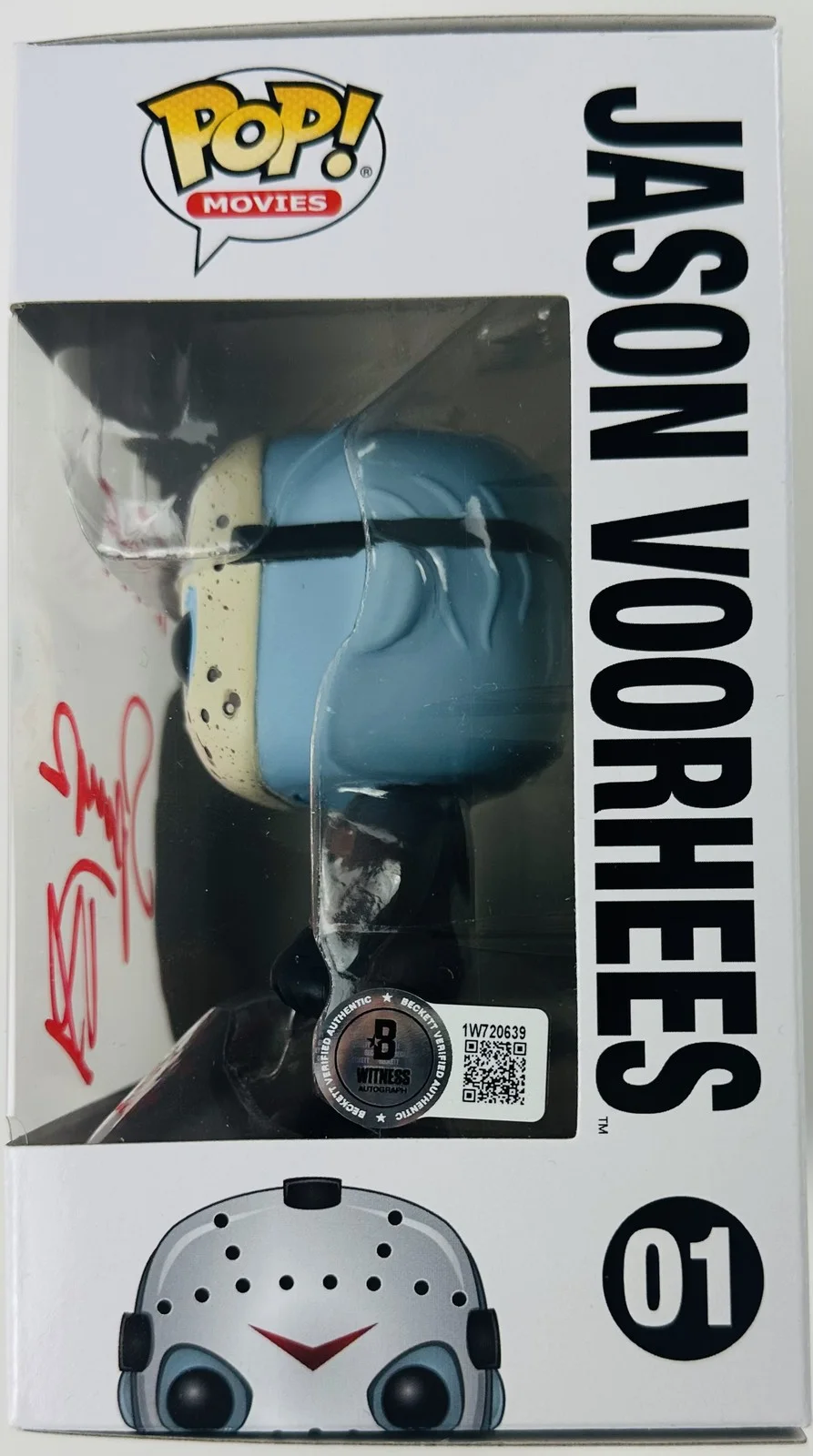 Spencer Charnas — Spencer Charnas signed Jason Voorhees Funko autograph Thank God its Friday BAS 9, image 2