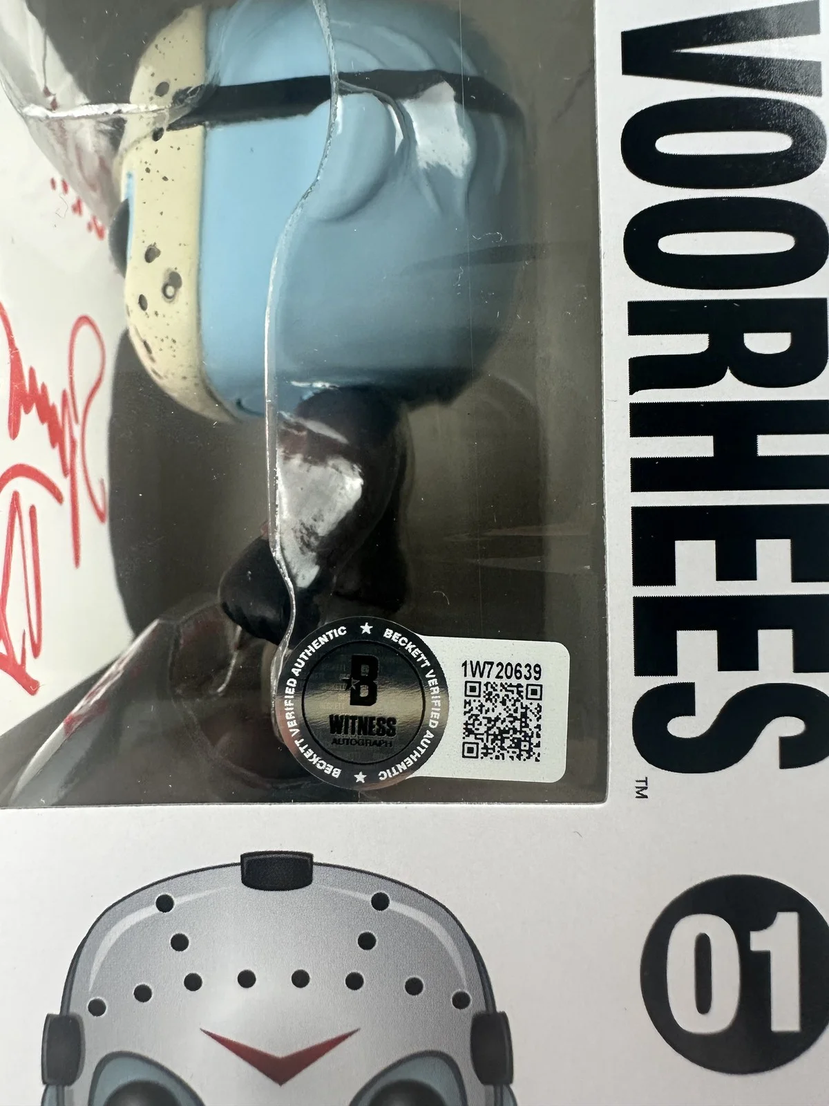 Spencer Charnas — Spencer Charnas signed Jason Voorhees Funko autograph Thank God its Friday BAS 9, image 3