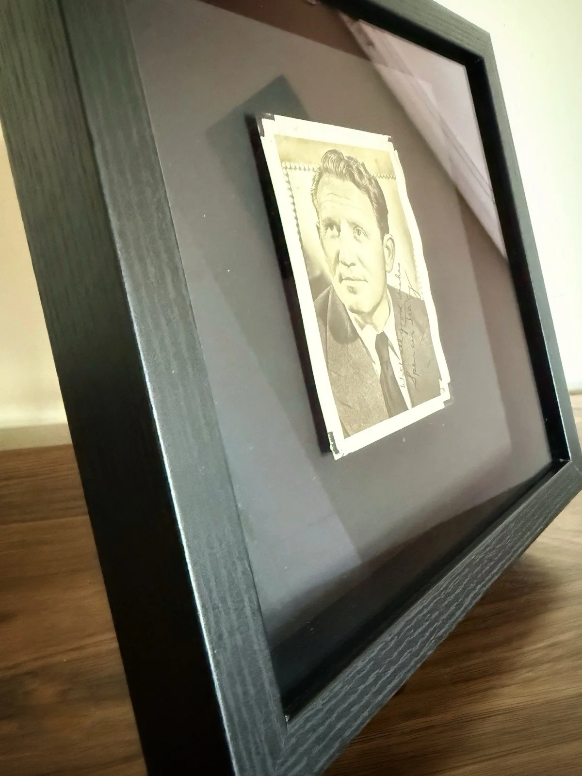Spencer Tracy — Spencer Tracy Signed Promotional Collector Card Professionally Framed, изображение 3