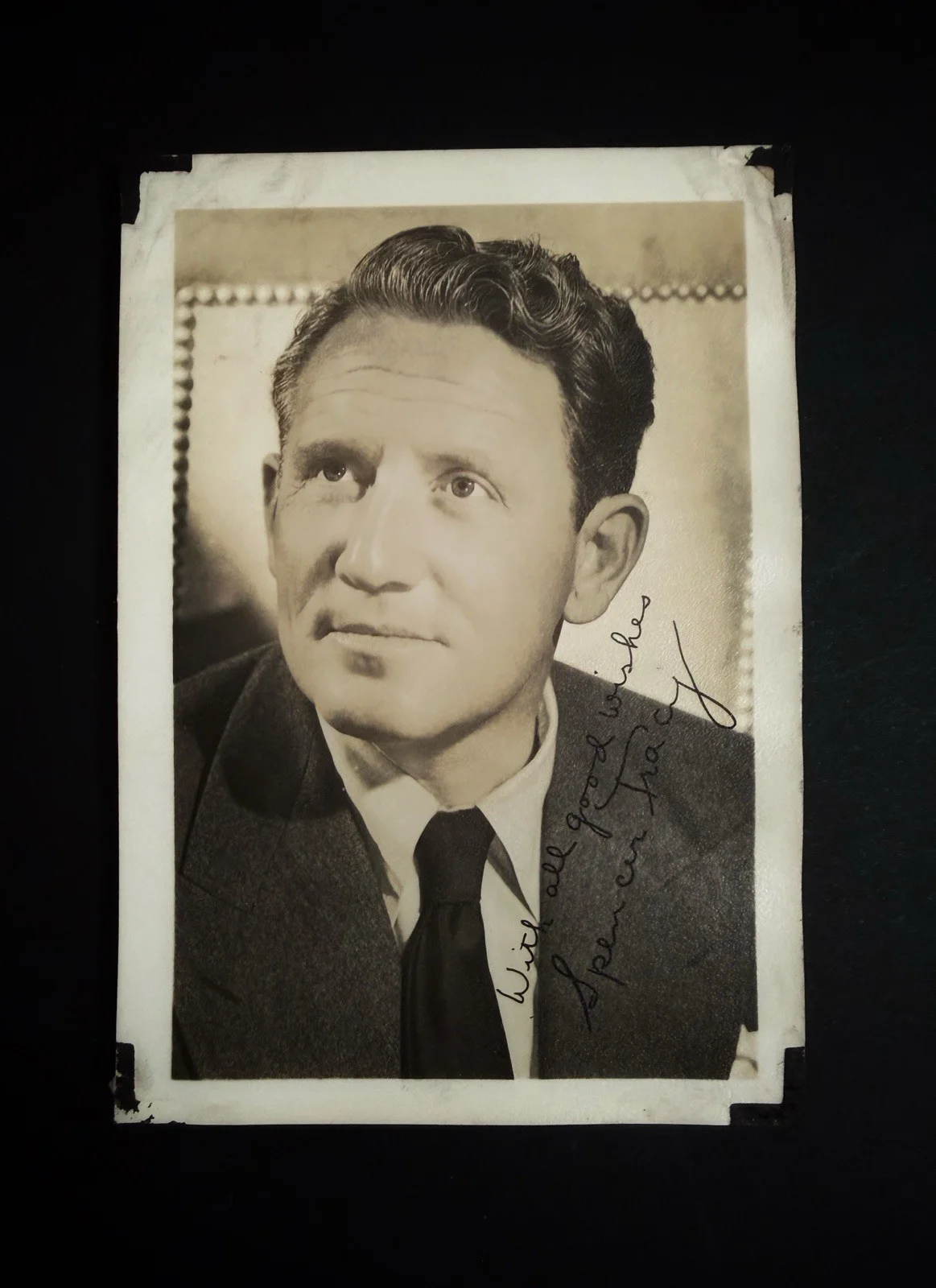 Spencer Tracy — Spencer Tracy Signed Promotional Collector Card Professionally Framed, изображение 4