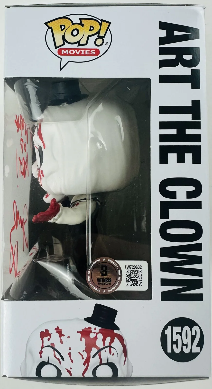 Spencer Charnas — Spencer Charnas signed Art the Clown Funko 1592 A Work of Art autograph BAS 632, image 2