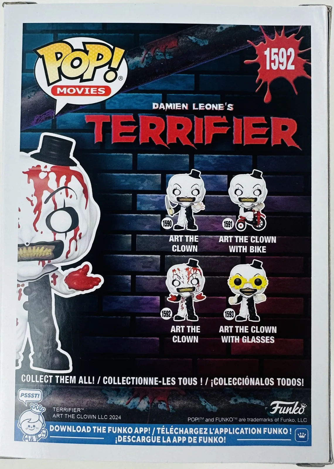 Spencer Charnas — Spencer Charnas signed Art the Clown Funko 1592 A Work of Art autograph BAS 632, image 4