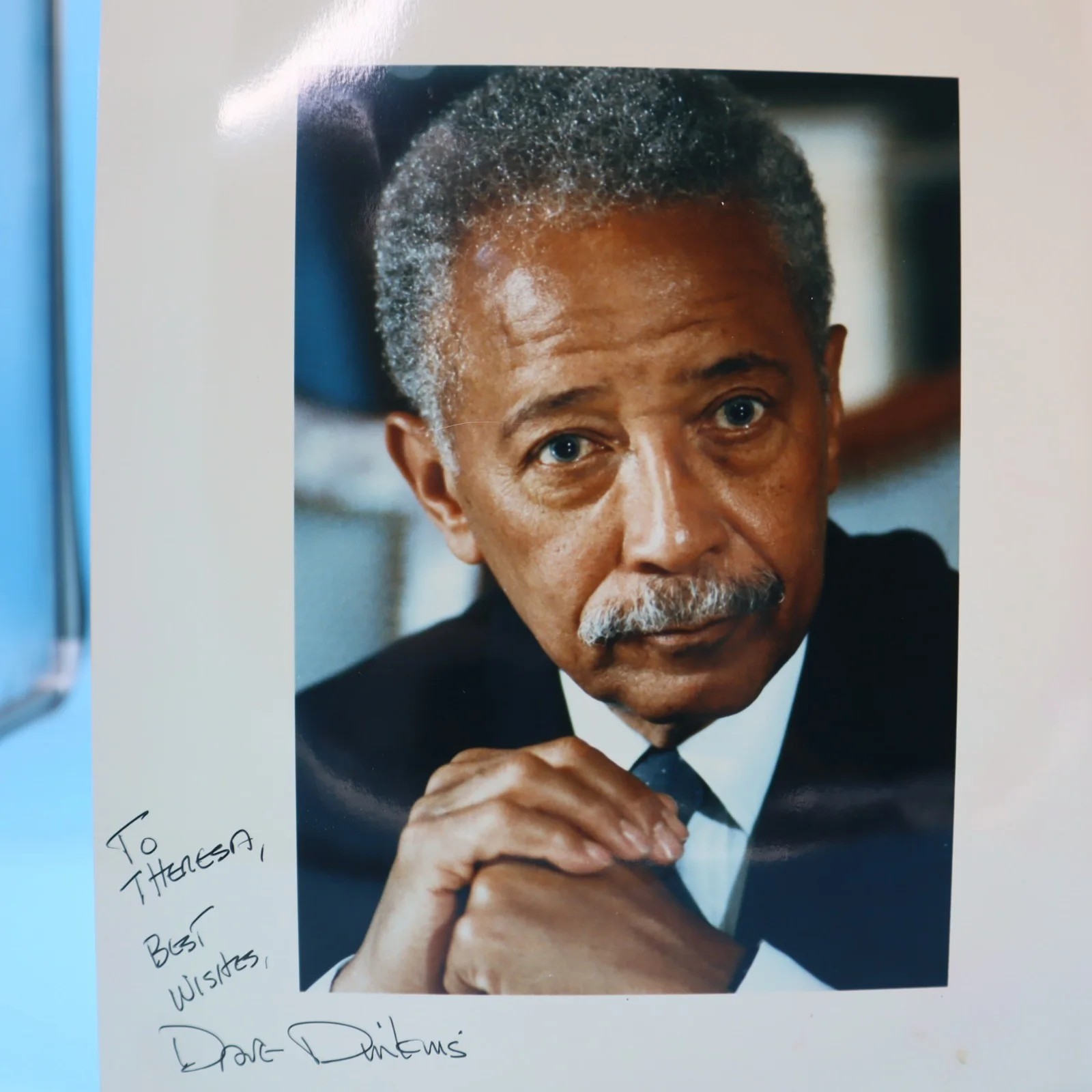 MAYOR DAVID DINKINS of NEW YORK - AUTOGRAPHED 8x10 PHOTO, image 2