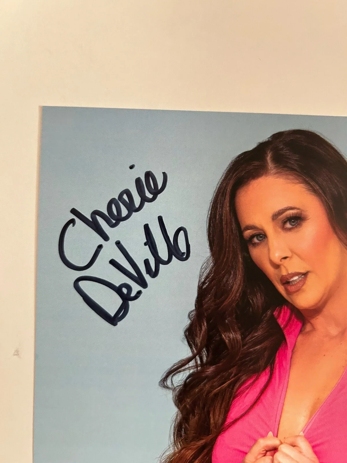 Cherie DeVille — Adult Star Cherie DeVille Autograph 8x10 Photo Signed Brazzers, изображение 2