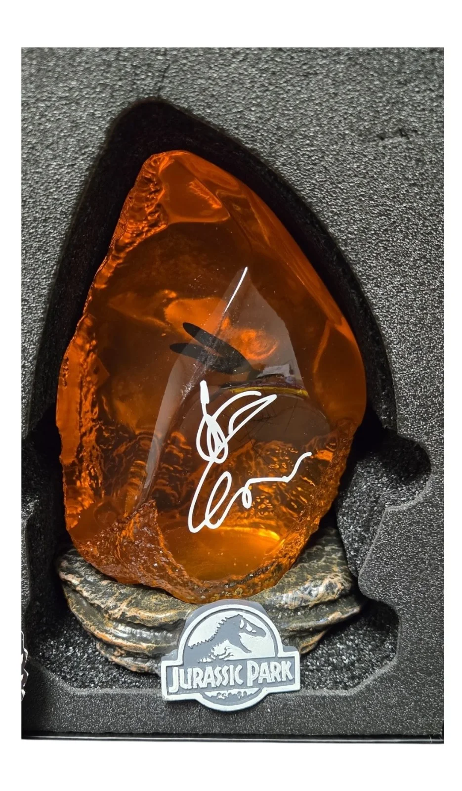 Jeff Goldblum — Jeff Goldblum Signed Autograph Jurassic World Lamp Mosquito in Amber Beckett BAS, изображение 2