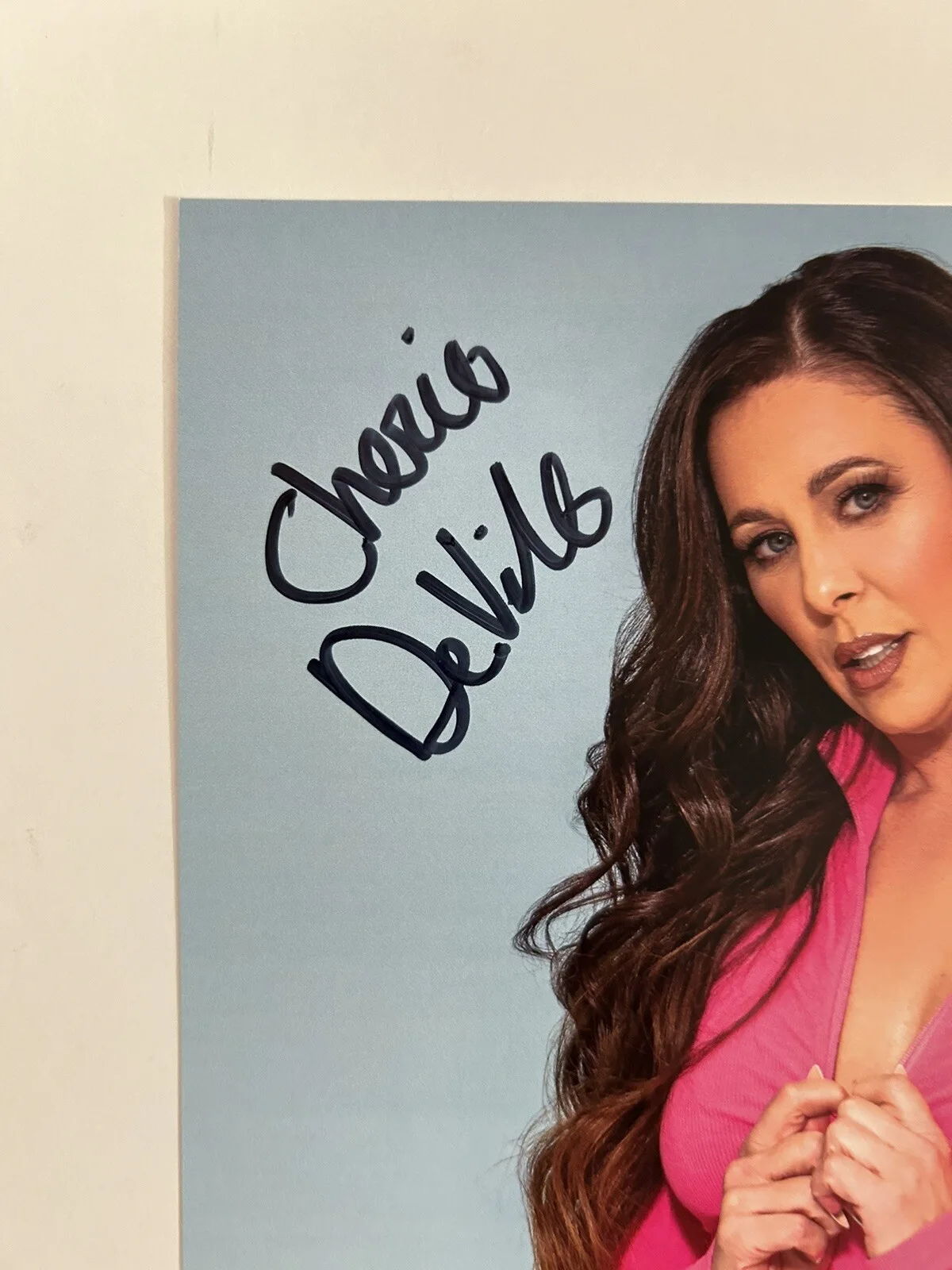 Cherie DeVille — Cherie DeVille Autograph 8x10 Photo Signed, image 2
