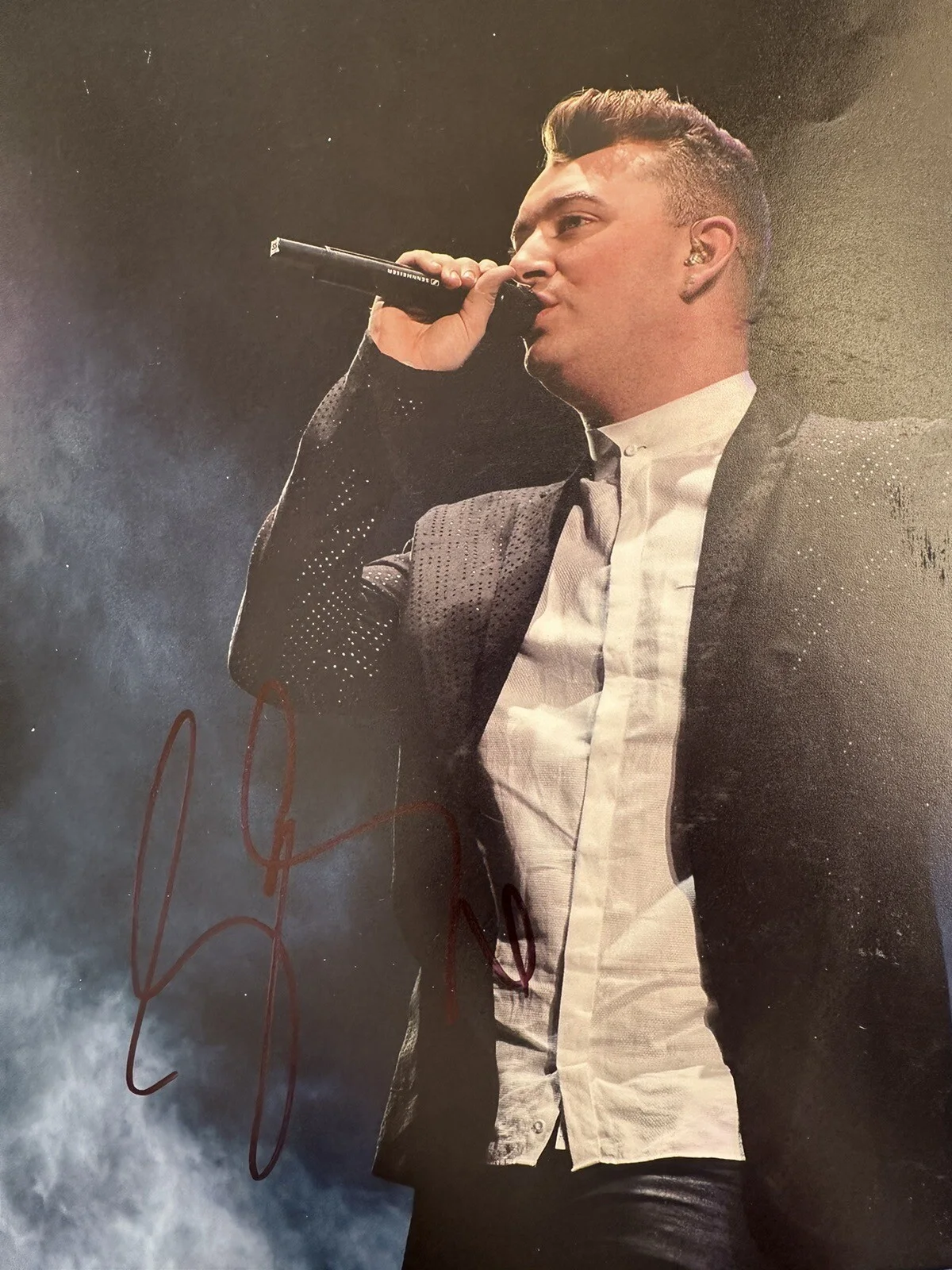 Sam Smith Signed 11x14 photo in Person. Singer: Stay With Me, Lay Me Down, image 2