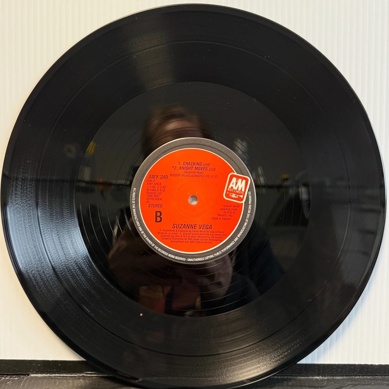 AUTOGRAPHED - SUZANNE VEGA "Gypsy + 2"- UK VINYL 12" w/picture sleeve ULTRASONIC, изображение 5