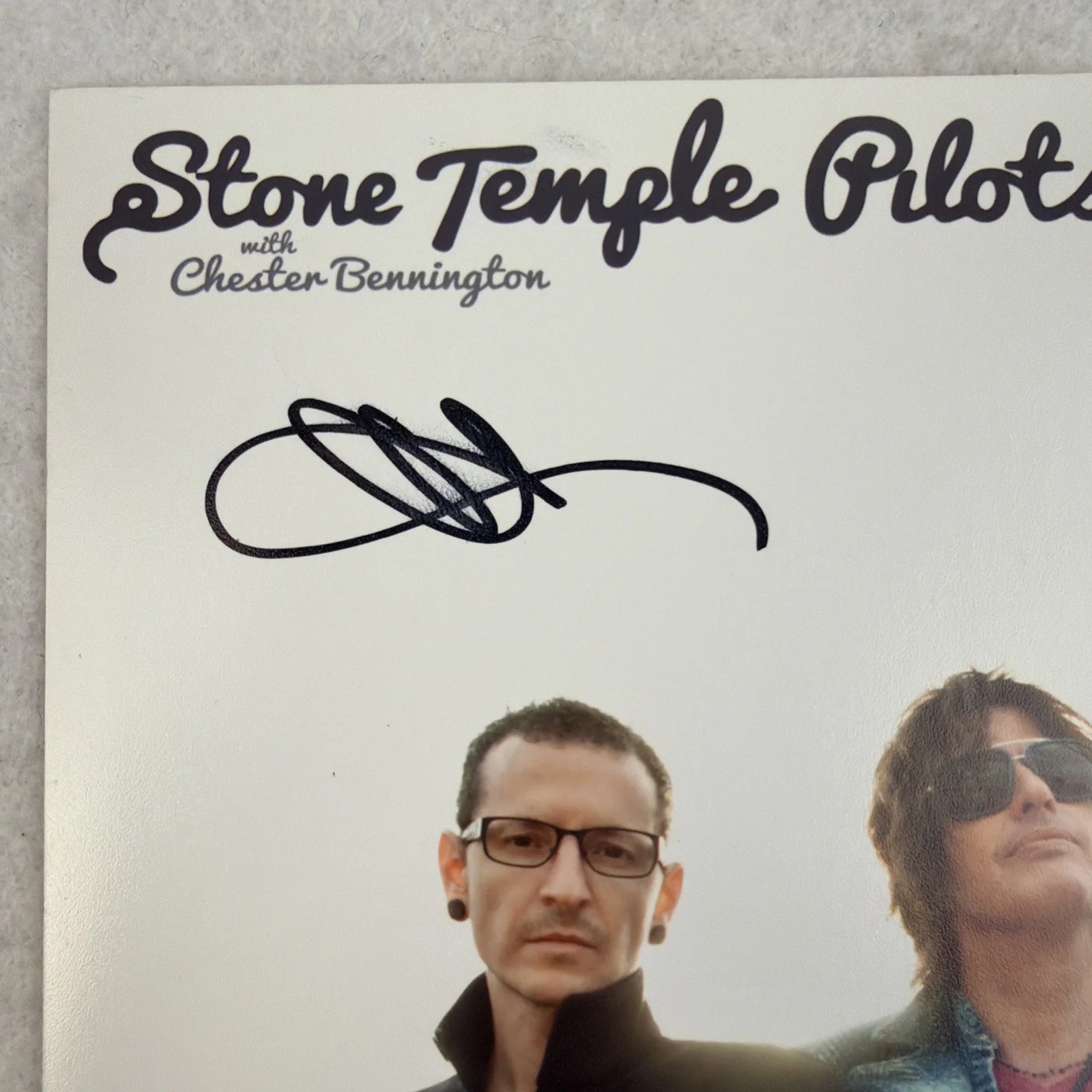 Stone Temple Pilots w Chester Bennington Deleo + SIGNED Autographed 8x10, image 2