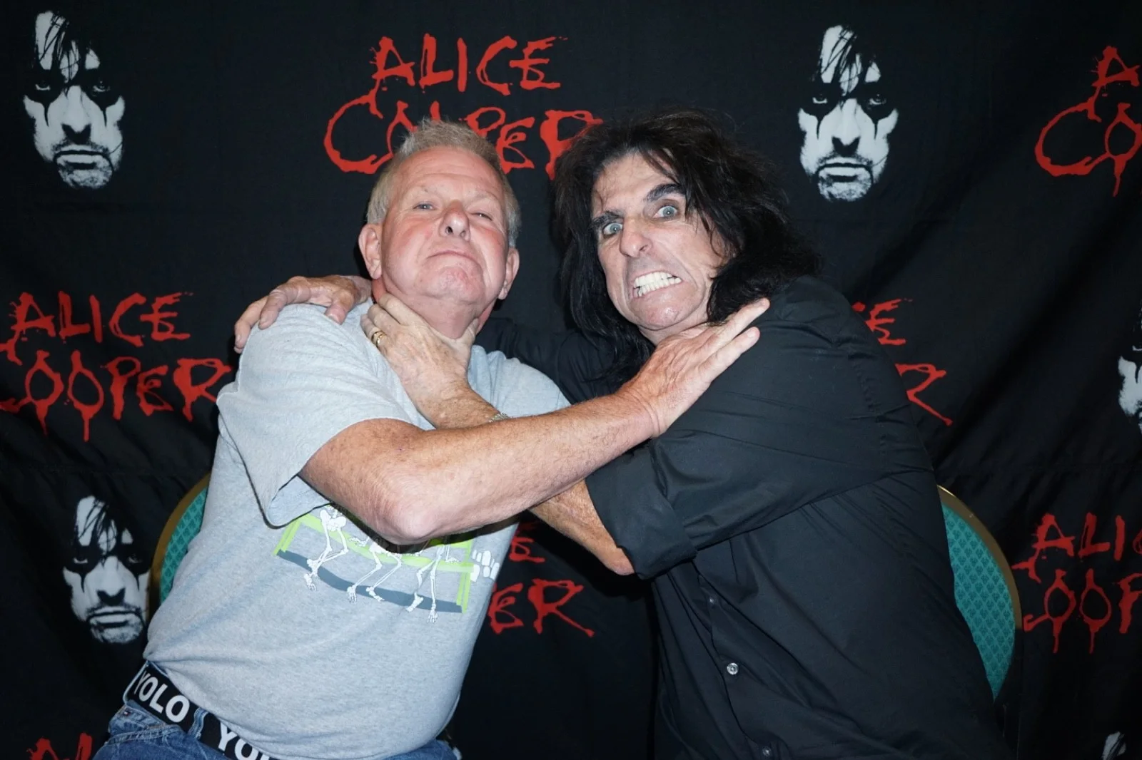 Alice Cooper in person signed 12" Cymbal, image 2