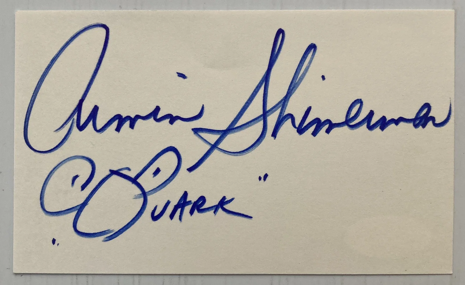 Armin Shimerman — Star Trek Armin Shimerman Signed Autograph 3x5 Index Card - JSA Cert - FREE S&H!, image 2