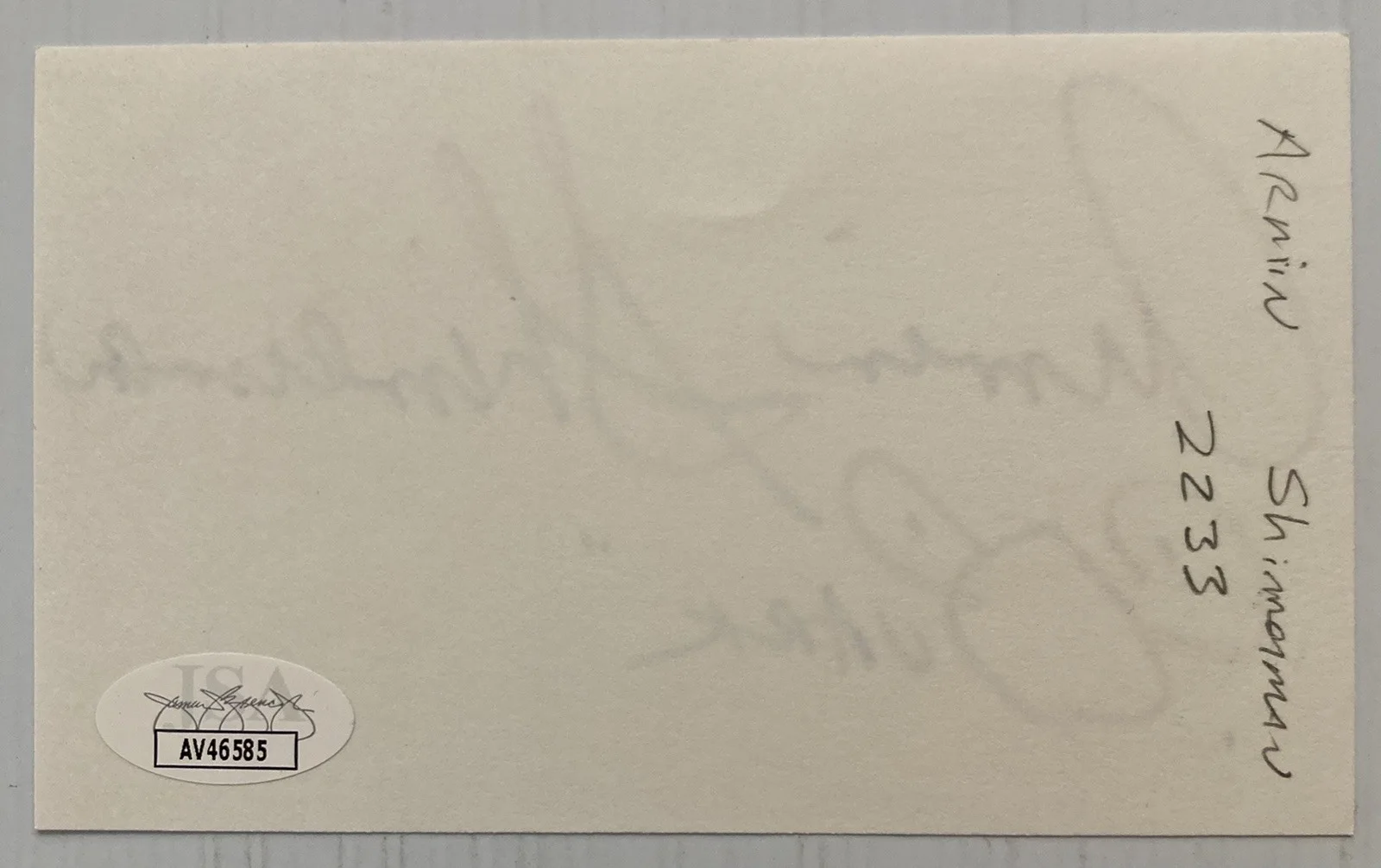 Armin Shimerman — Star Trek Armin Shimerman Signed Autograph 3x5 Index Card - JSA Cert - FREE S&H!, image 3