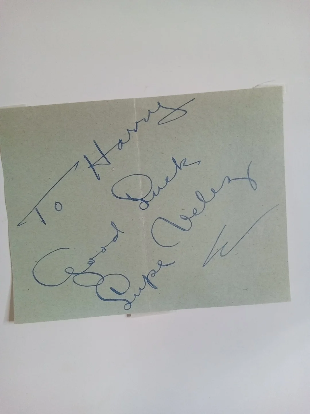 Lupe Velez Signed Inscribed "To Harry Good Luck" 5x4 Cut JSA COA, изображение 2