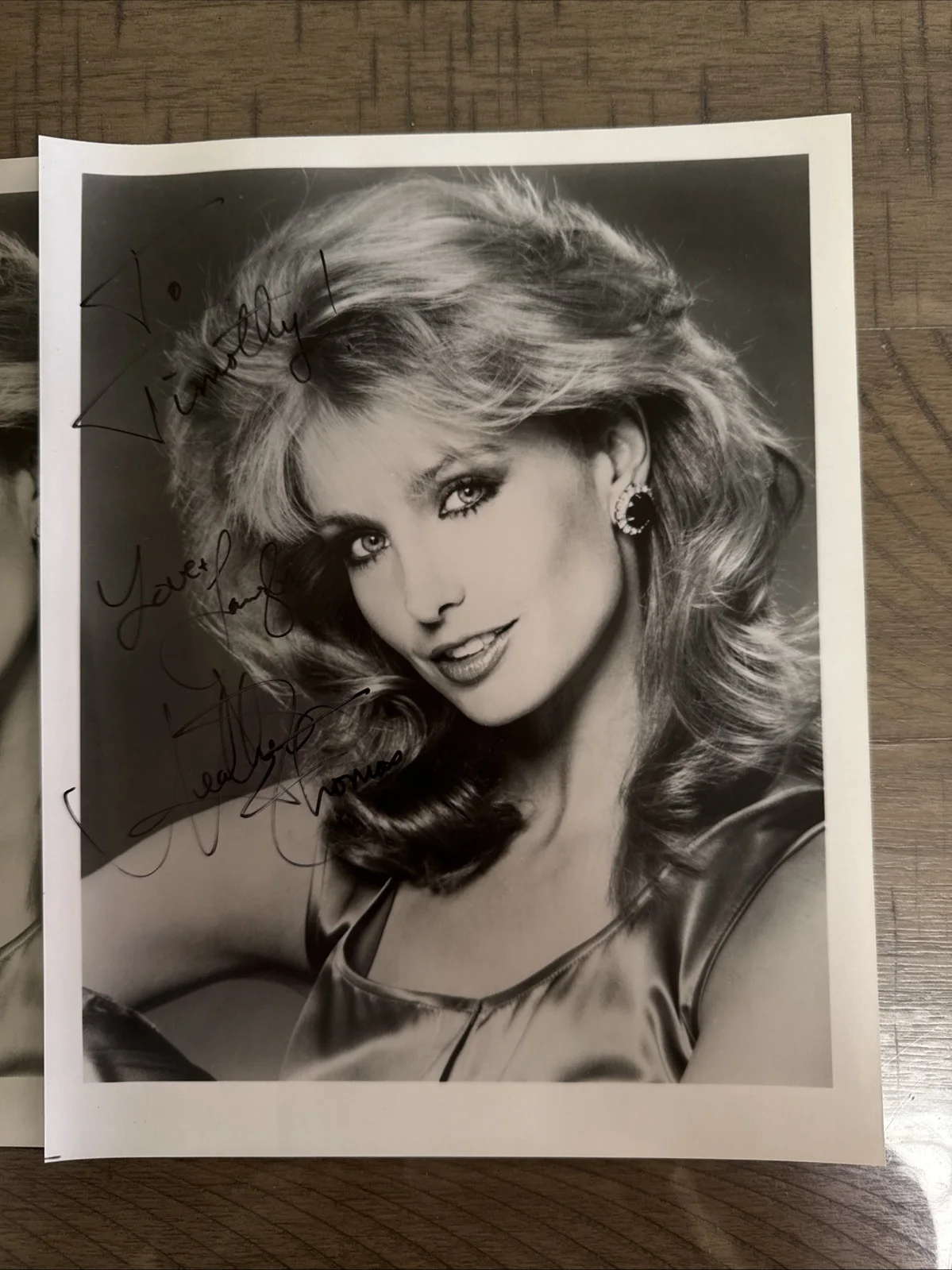Heather Thomas Signed 8x10 Photo + Unsigned Photo Autograph The Fall Guy Actress, image 2