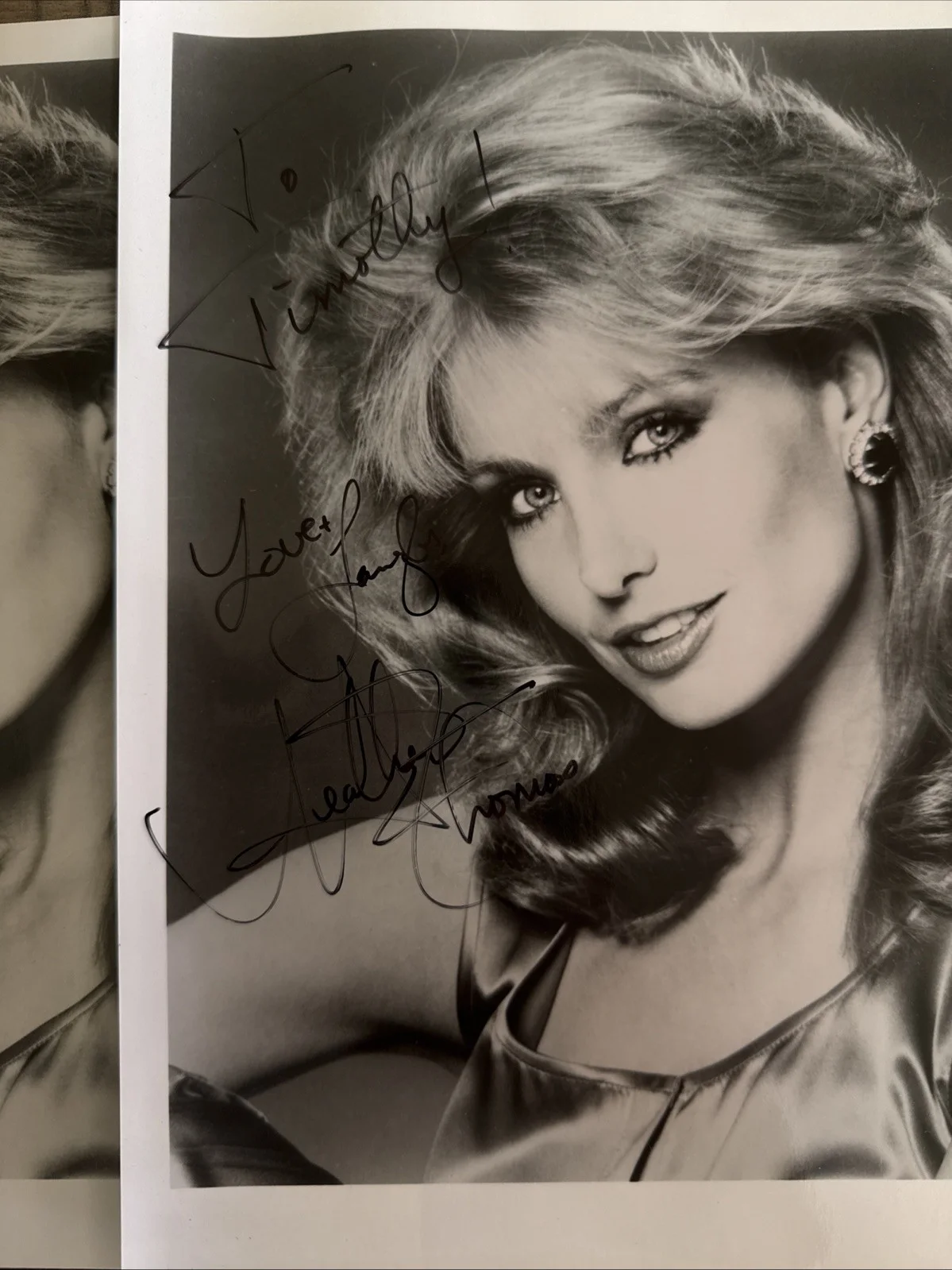 Heather Thomas Signed 8x10 Photo + Unsigned Photo Autograph The Fall Guy Actress, image 3