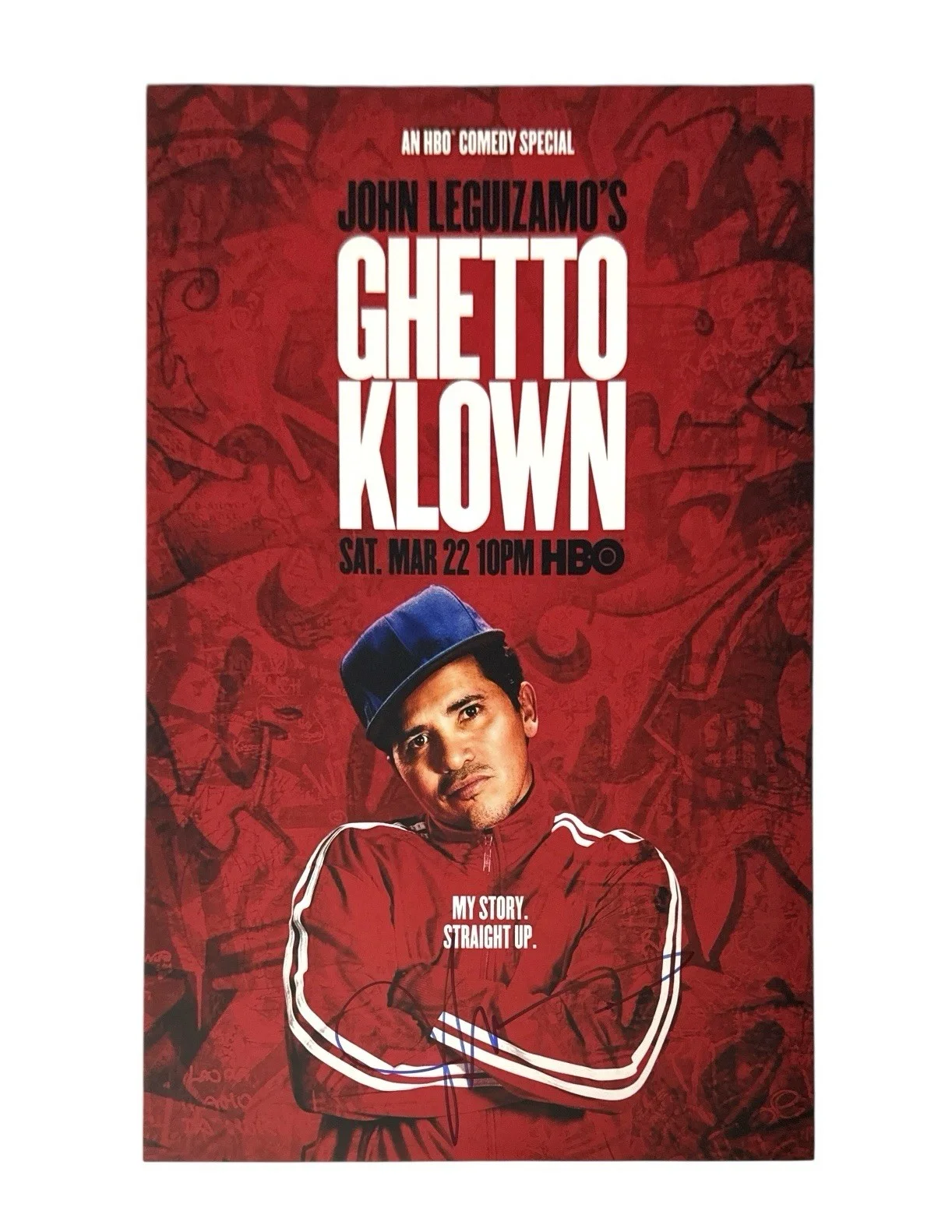 John Leguizamo — JOHN LEGUIZAMO 11X17 SIGNED PHOTO FROM THE COMEDY GHETTO KLOWN WITH TOP LOADER