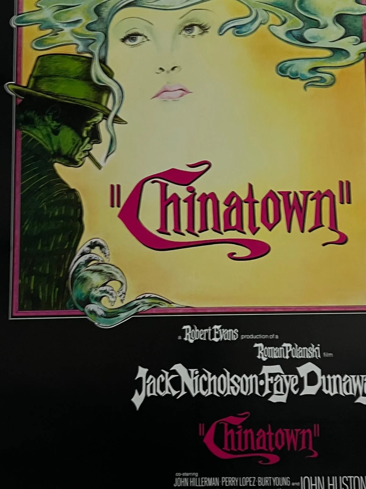CHINATOWN Linen Backed US 1 Sheet Film Poster 27x41” 1974 Jack Nicholson, изображение 2