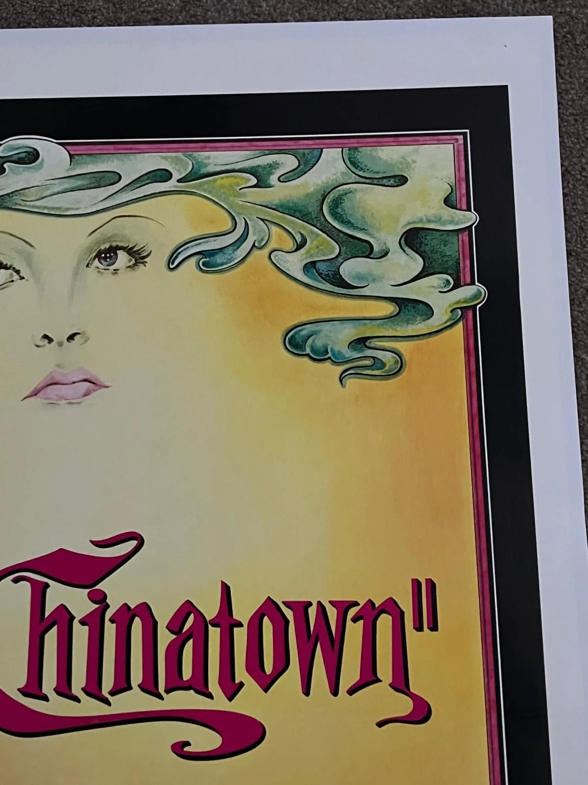 CHINATOWN Linen Backed US 1 Sheet Film Poster 27x41” 1974 Jack Nicholson, изображение 4
