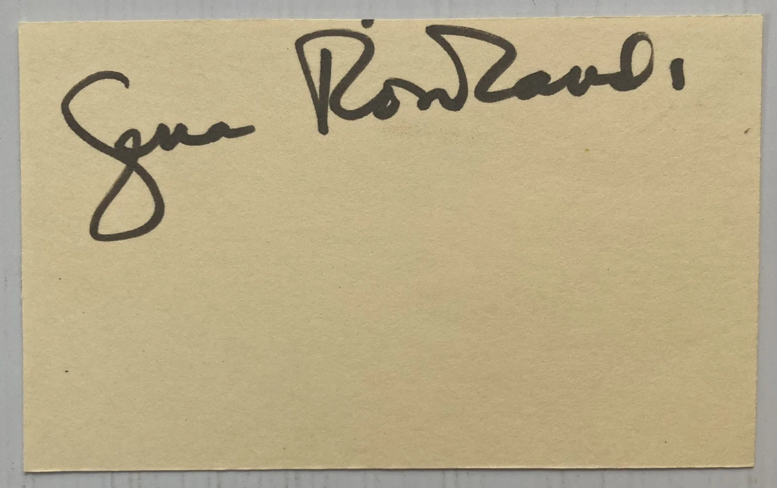 Gena Rowlands — The Notebook Gena Rowlands Signed Autograph 3x5 Cut - JSA Cert - FREE S&H!, изображение 2