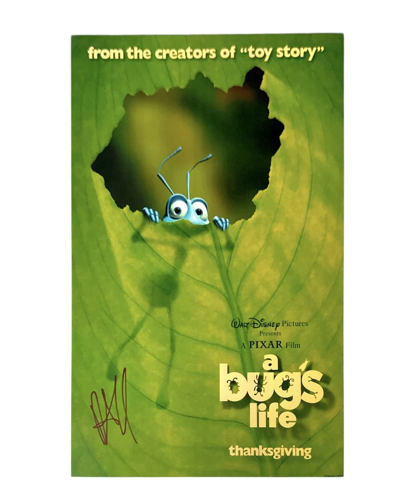 Richard Kind — RICHARD KIND 11X17 SIGNED PHOTO FROM THE MOVIE A BUGS LIFE WITH TOP LOADER RARE