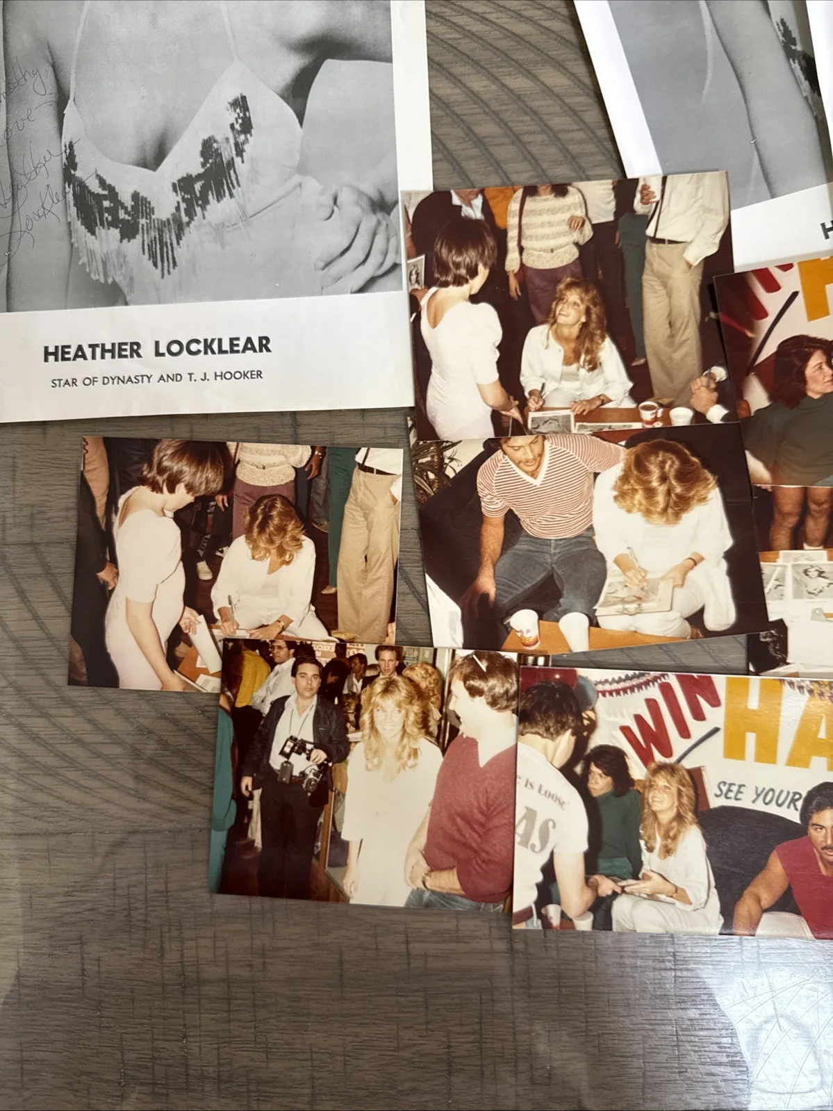 Heather Locklear Photo SIGNED Lot Promo +Candid Event Photos Dynasty T.J. Hooker, image 4