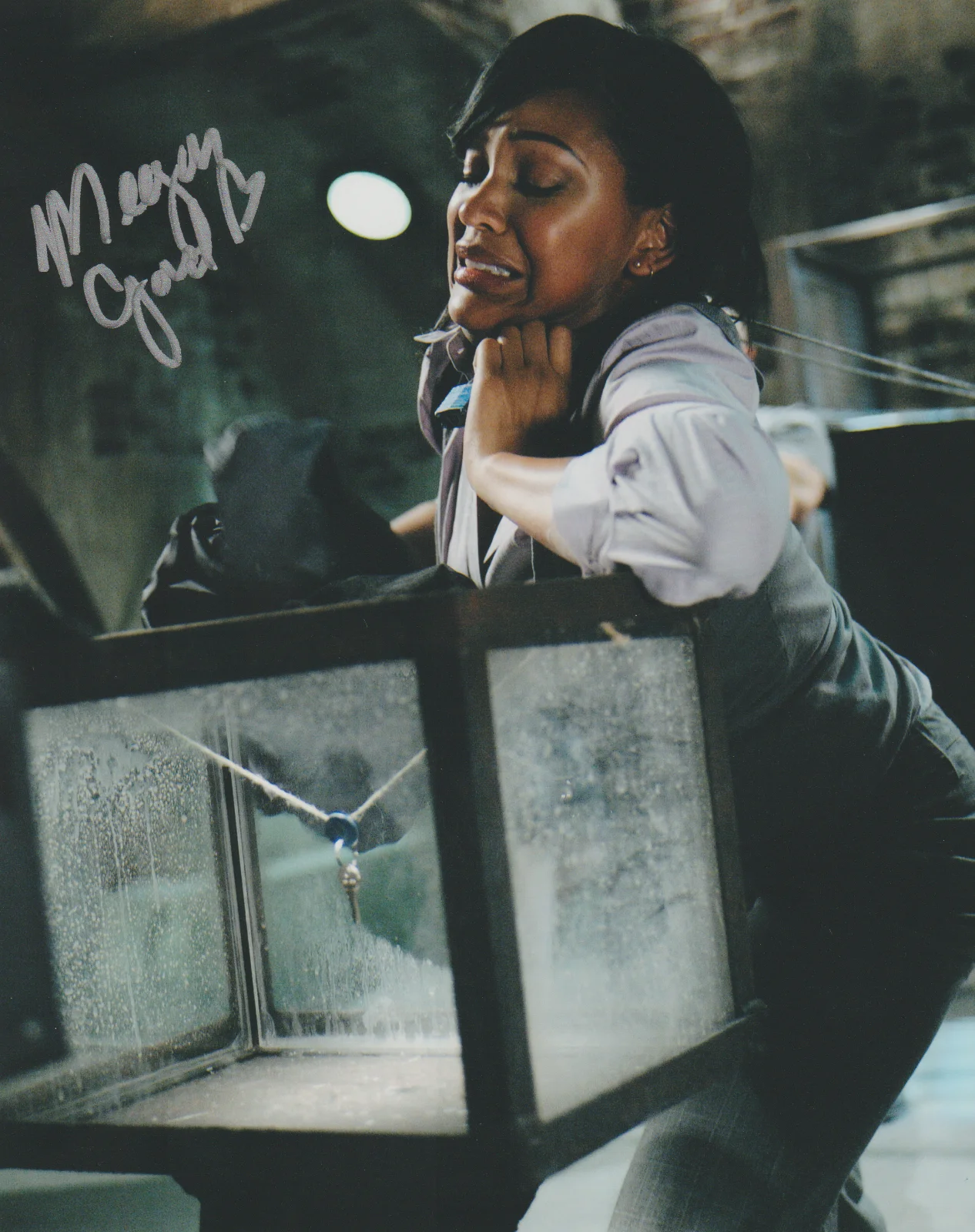MEAGAN GOOD — MEAGAN GOOD SIGNED 8X10 COLOR PHOTO AUTOGRAPH SAW 5 LUBA GOODS HORROR