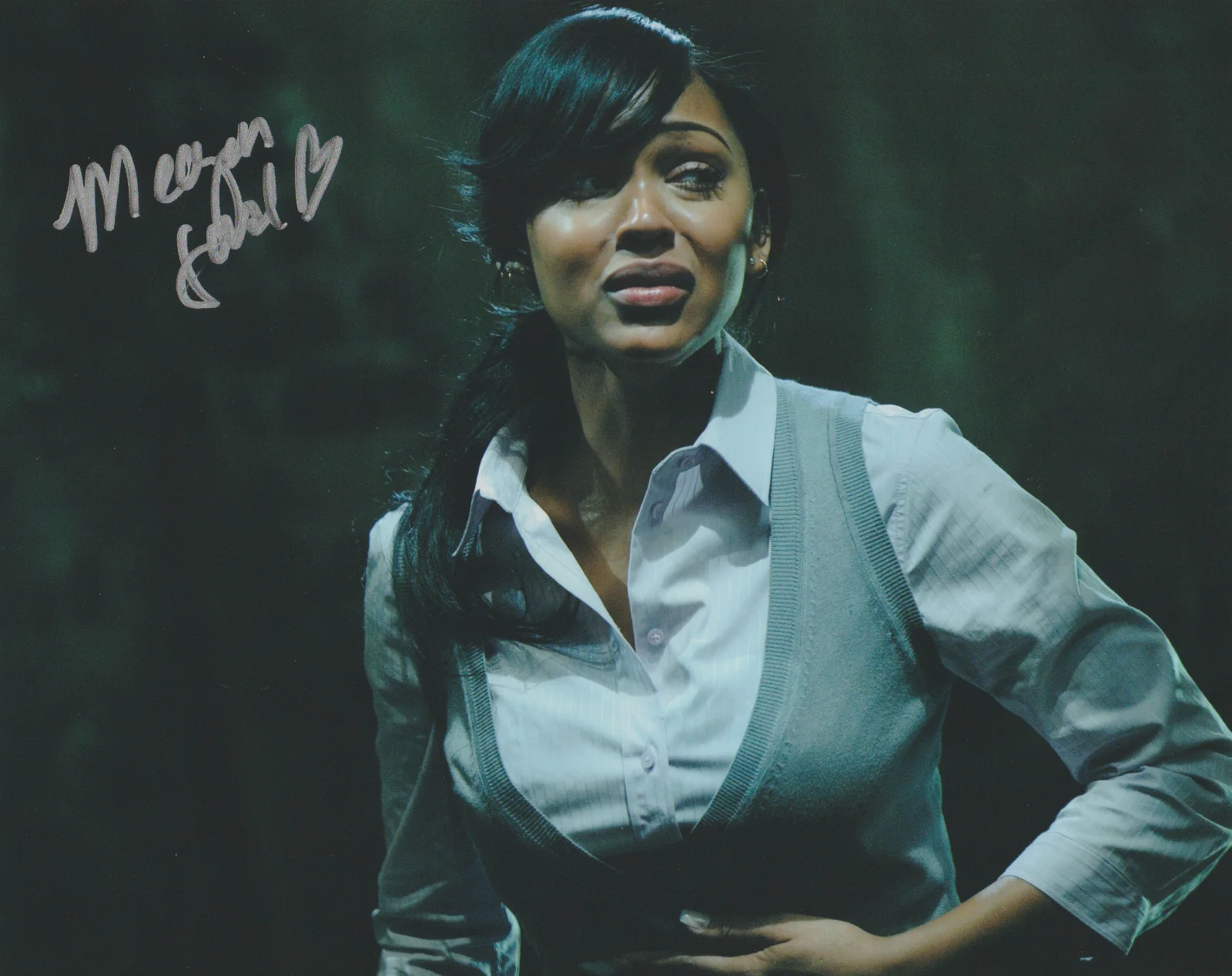 MEAGAN GOOD — MEAGAN GOOD SIGNED 10X8 COLOR PHOTO AUTOGRAPH SAW 5 LUBA GOODS HORROR