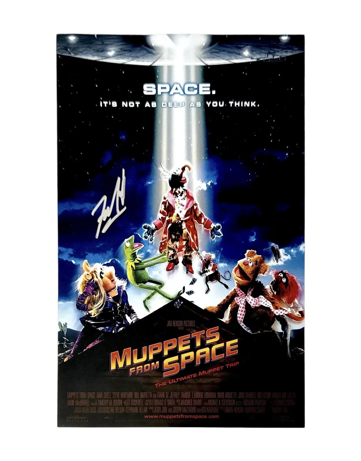 F. Murray Abraham — F. MURRAY ABRAHAM 11X17 SIGNED PHOTO THE MOVIE MUPPETS IN SPACE WITH TOP LOADER