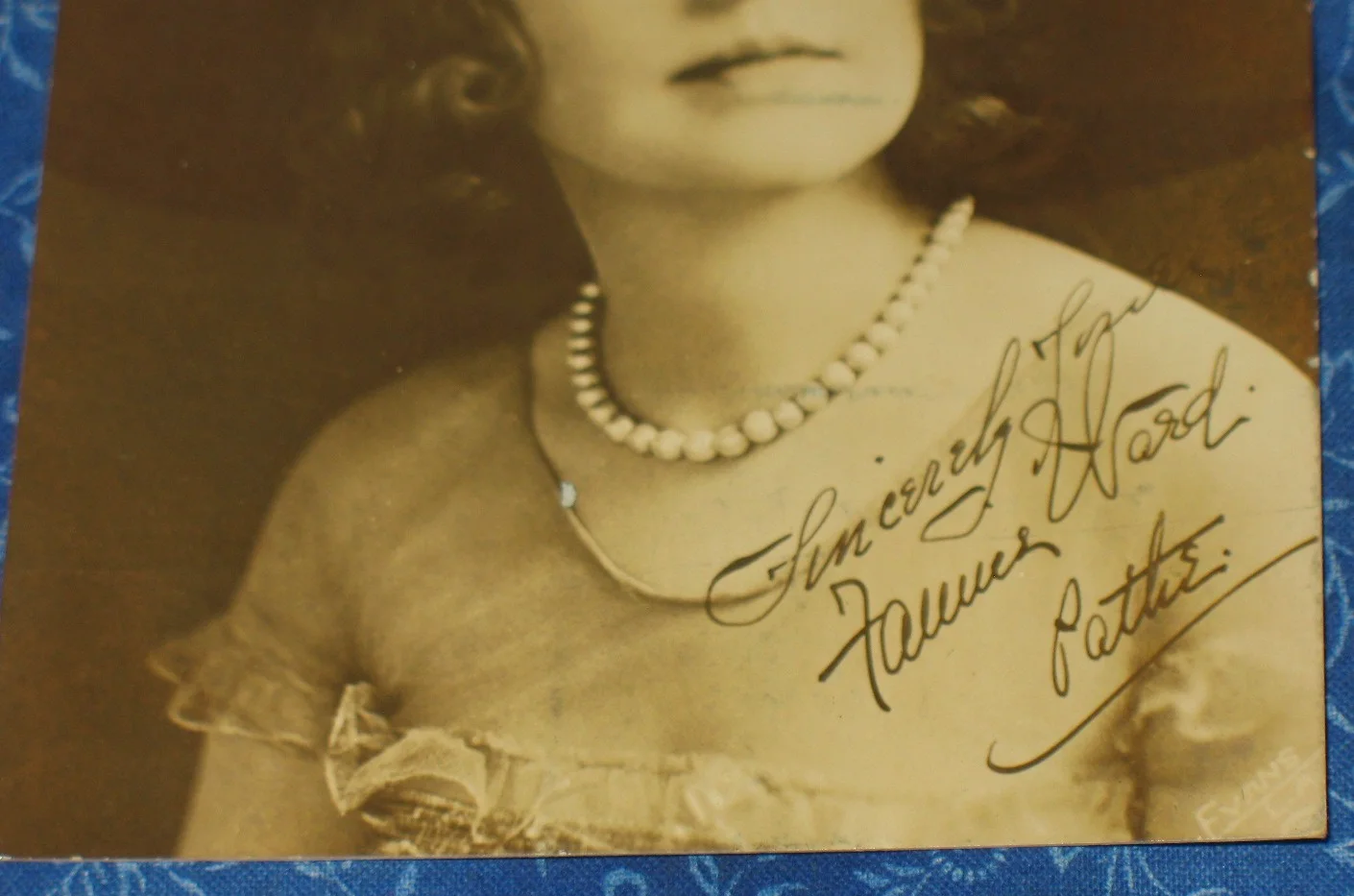 FANNIE WARD — Fannie Ward Early 20th Century Actress RPPC Postcard Photo Antique Signed PHOTO, изображение 3