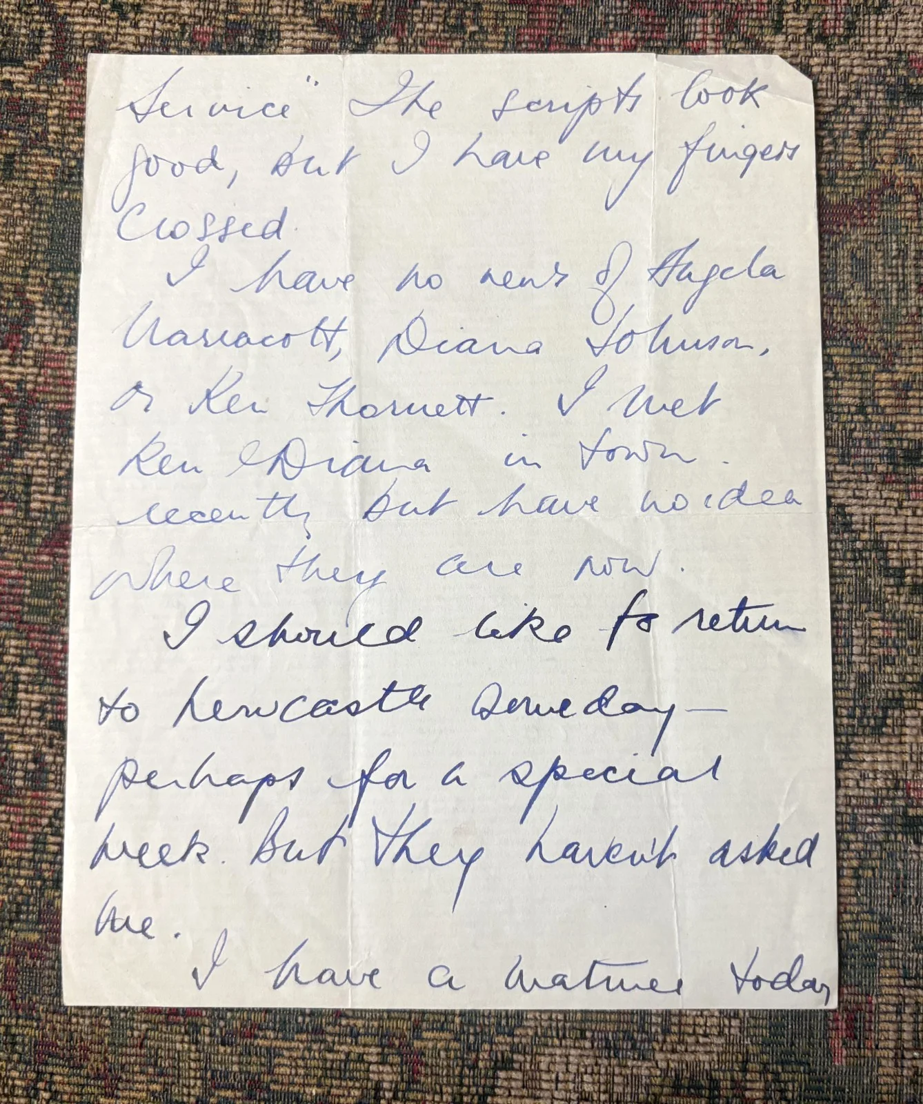 Bruce Gordon — Bruce Gordon, Actor, SIGNED Letter Mentioning The Man in Armour TV Series + Pic, изображение 4