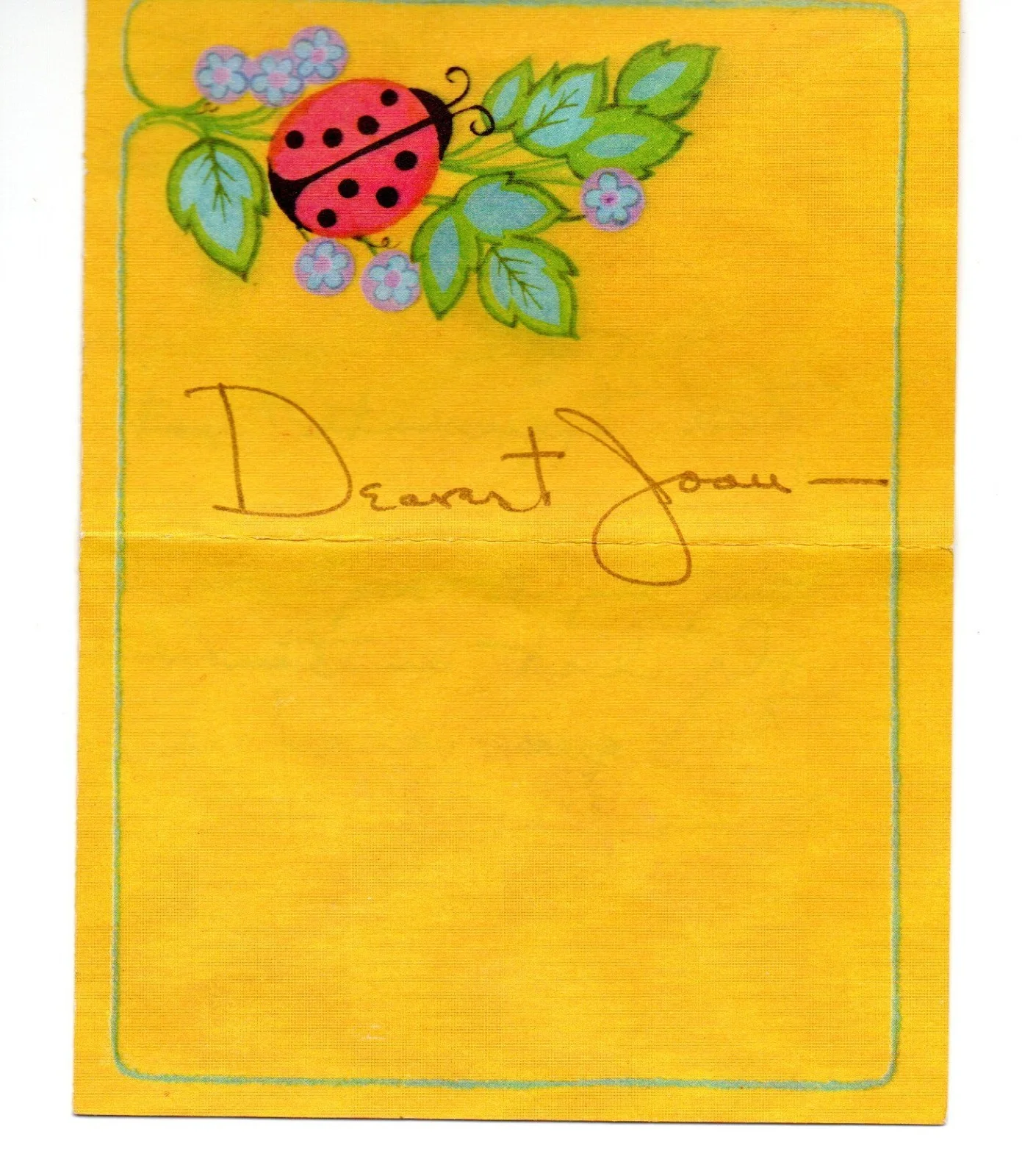 Ellen Corby — ELLEN CORBY signed letter to JOAN CRAWFORD handwritten original vintage, image 2