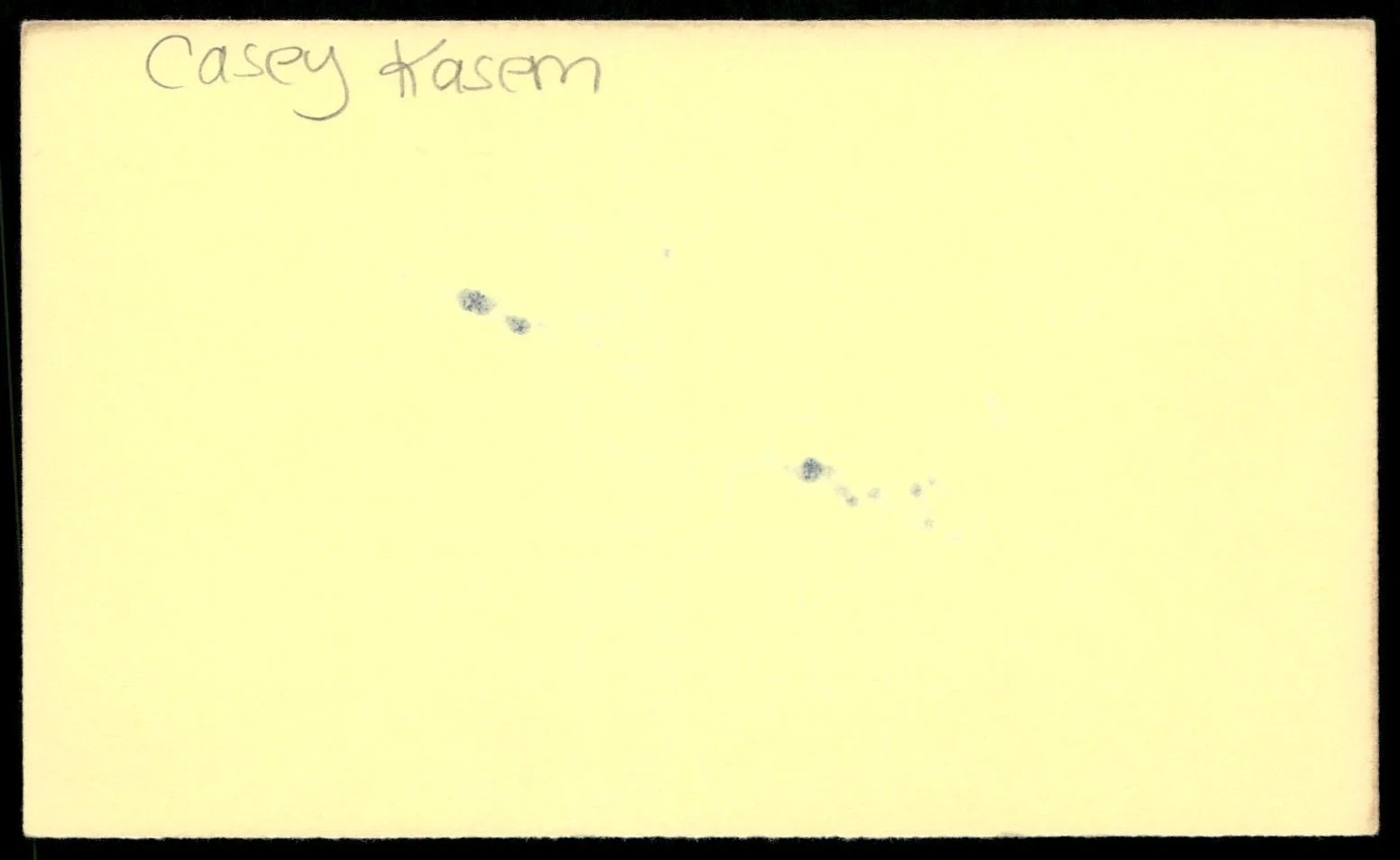 Casey Kasem Singed Index Card Auto -Rare Vintage Autograph, изображение 2