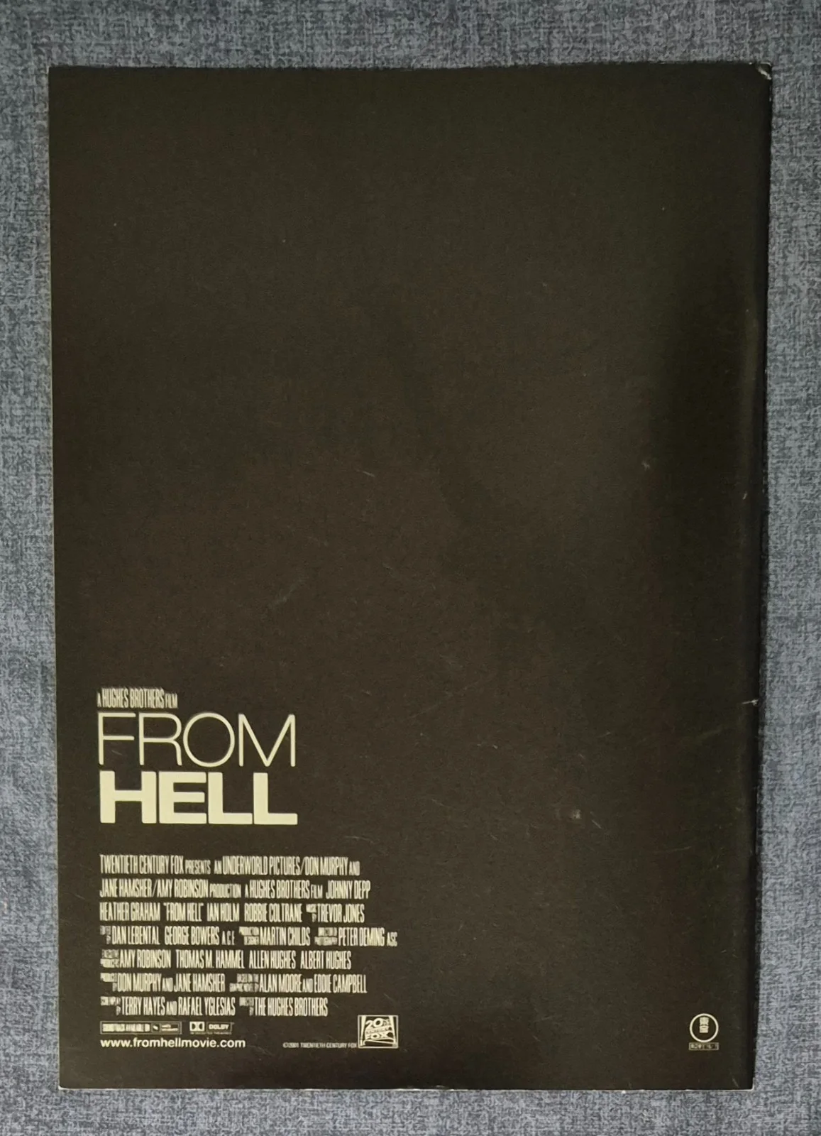 Johnny Depp - From Hell - Japanese Movie Programme / Brochure - 2001 - Ripper, image 4