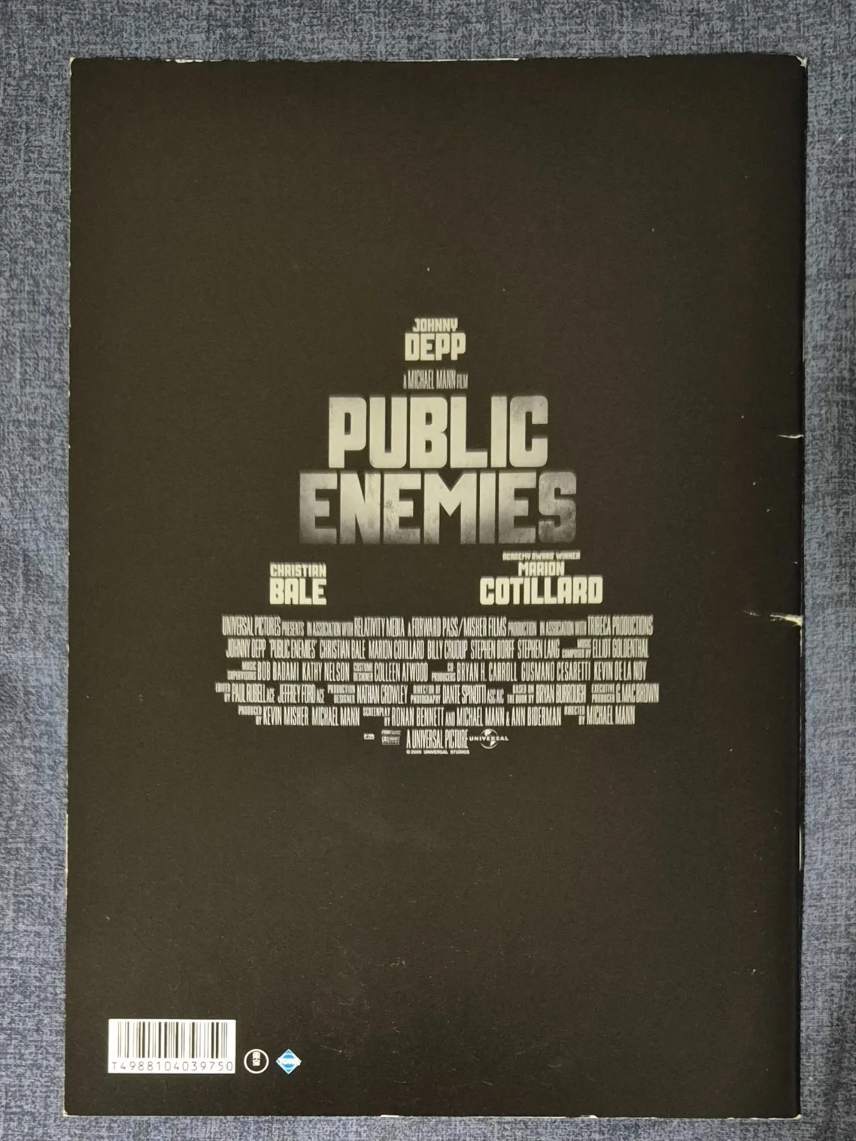 Johnny Depp - Public Enemies - Japanese Movie Programme / Brochure - 2009, image 3