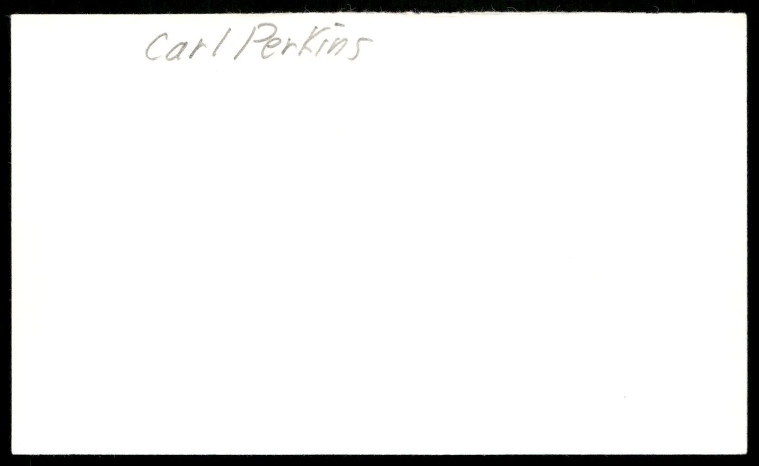 Singer Carol Perkins Singed Index Card Auto -Rare Vintage Autograph, изображение 2