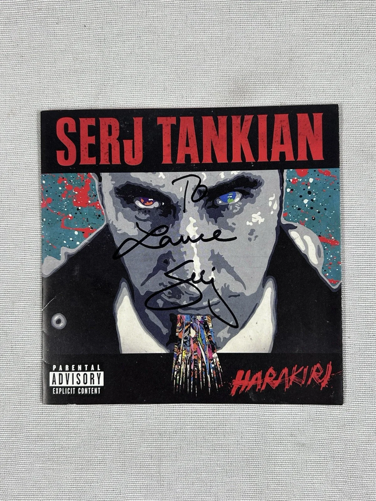 Serj Tankian — RARE Serj Tankian Signed System of a Down Autograph CD Booklet Memorabilia, изображение 3