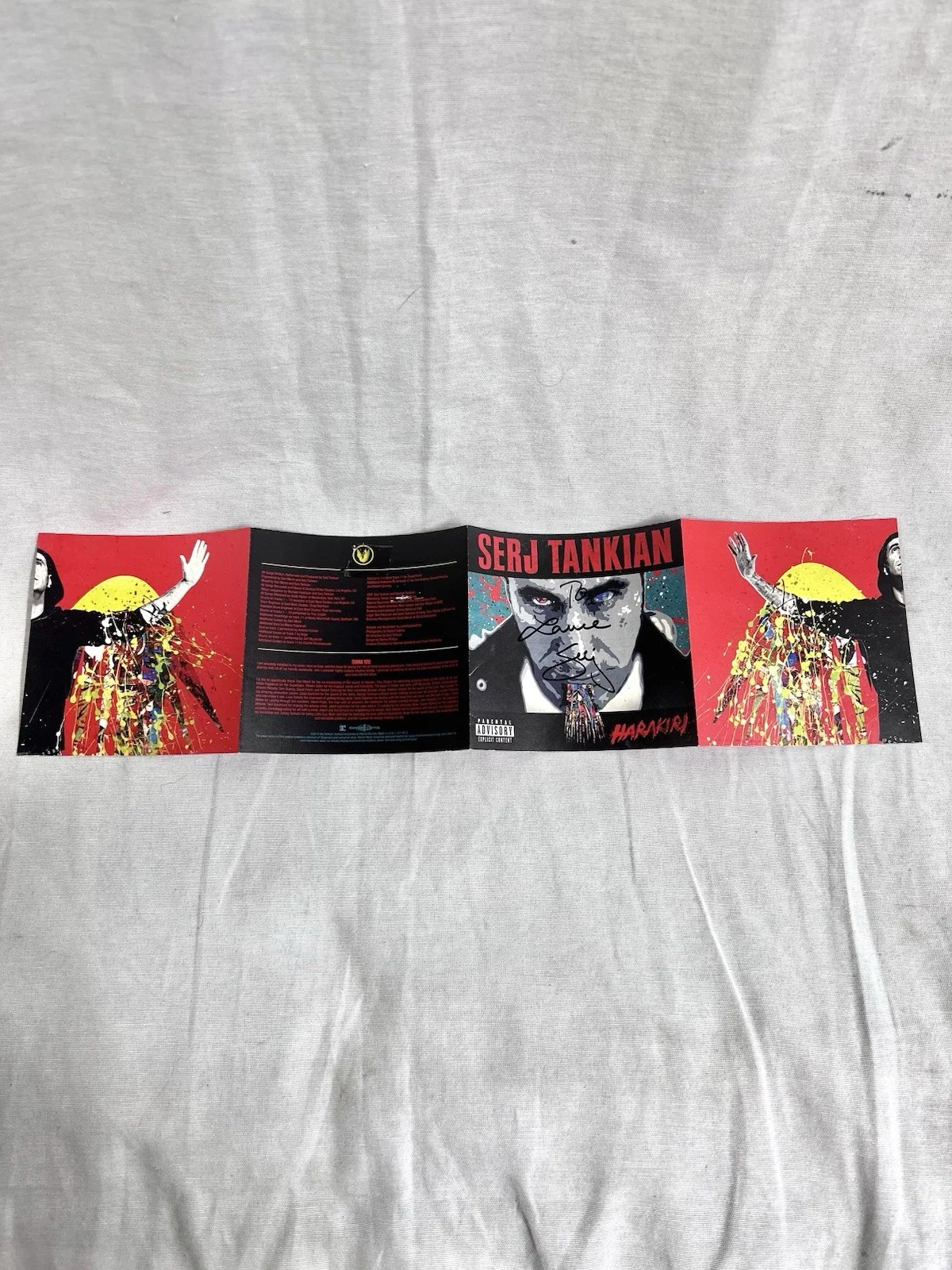 Serj Tankian — RARE Serj Tankian Signed System of a Down Autograph CD Booklet Memorabilia, изображение 5