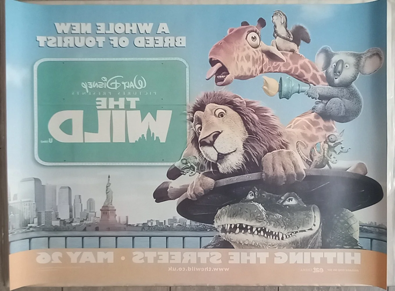 The Wild (2006) D/S UK Quad Poster, Disney, Kiefer Sutherland, Jim Belushi, изображение 3