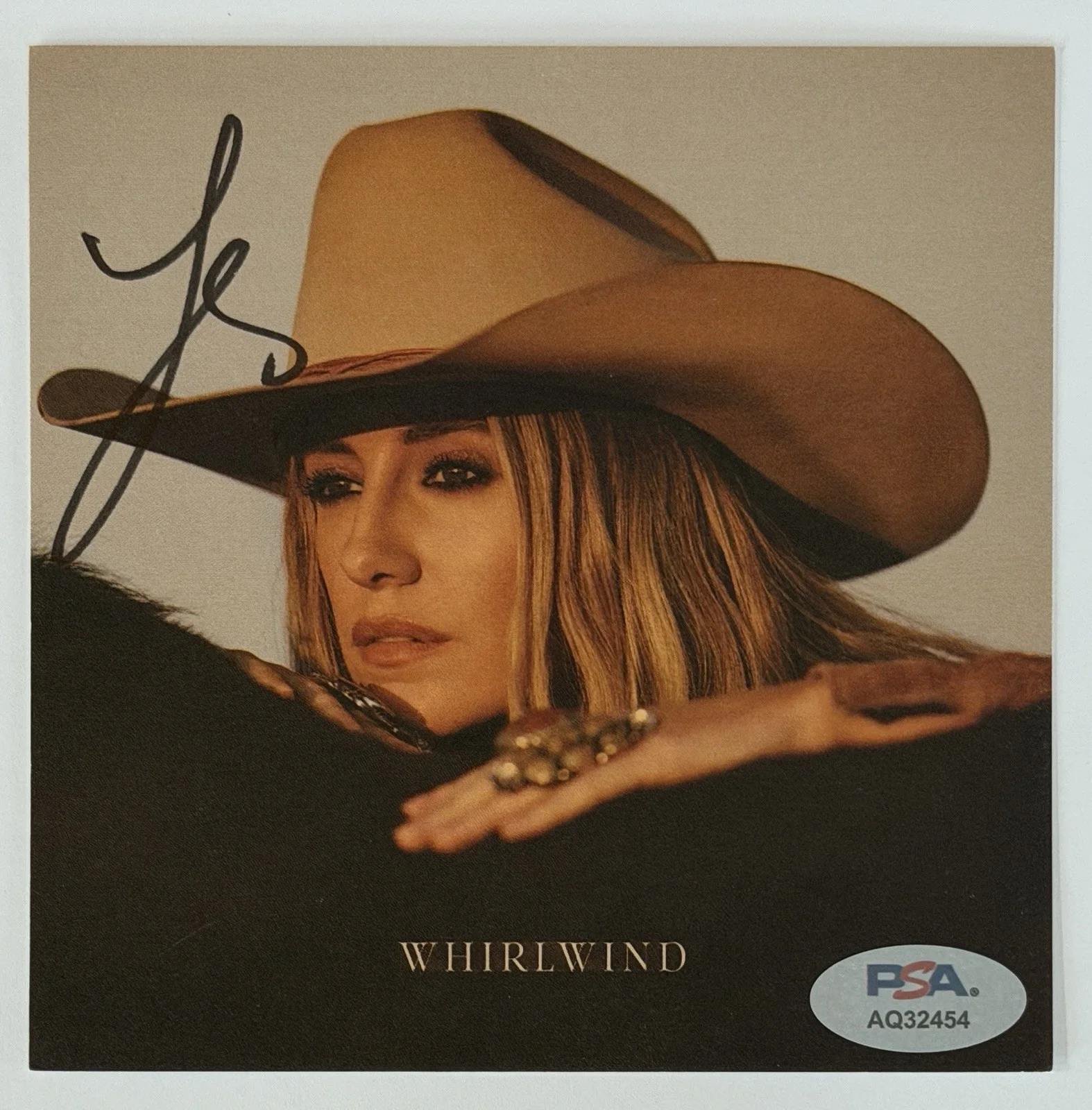 FRAMED Lainey Wilson SIGNED Cover Art Card & Whirlwind CD PSA DNA COA Autograph, image 2