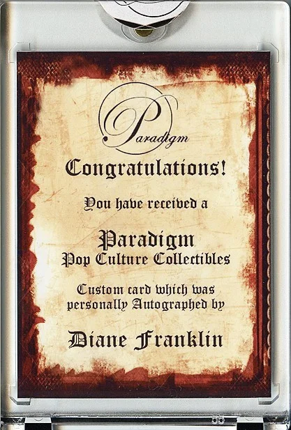 Diane Franklin — -BETTER OFF DEAD- DIANE FRANKLIN Signed/Autograph/Auto Certified Movie Card, изображение 2