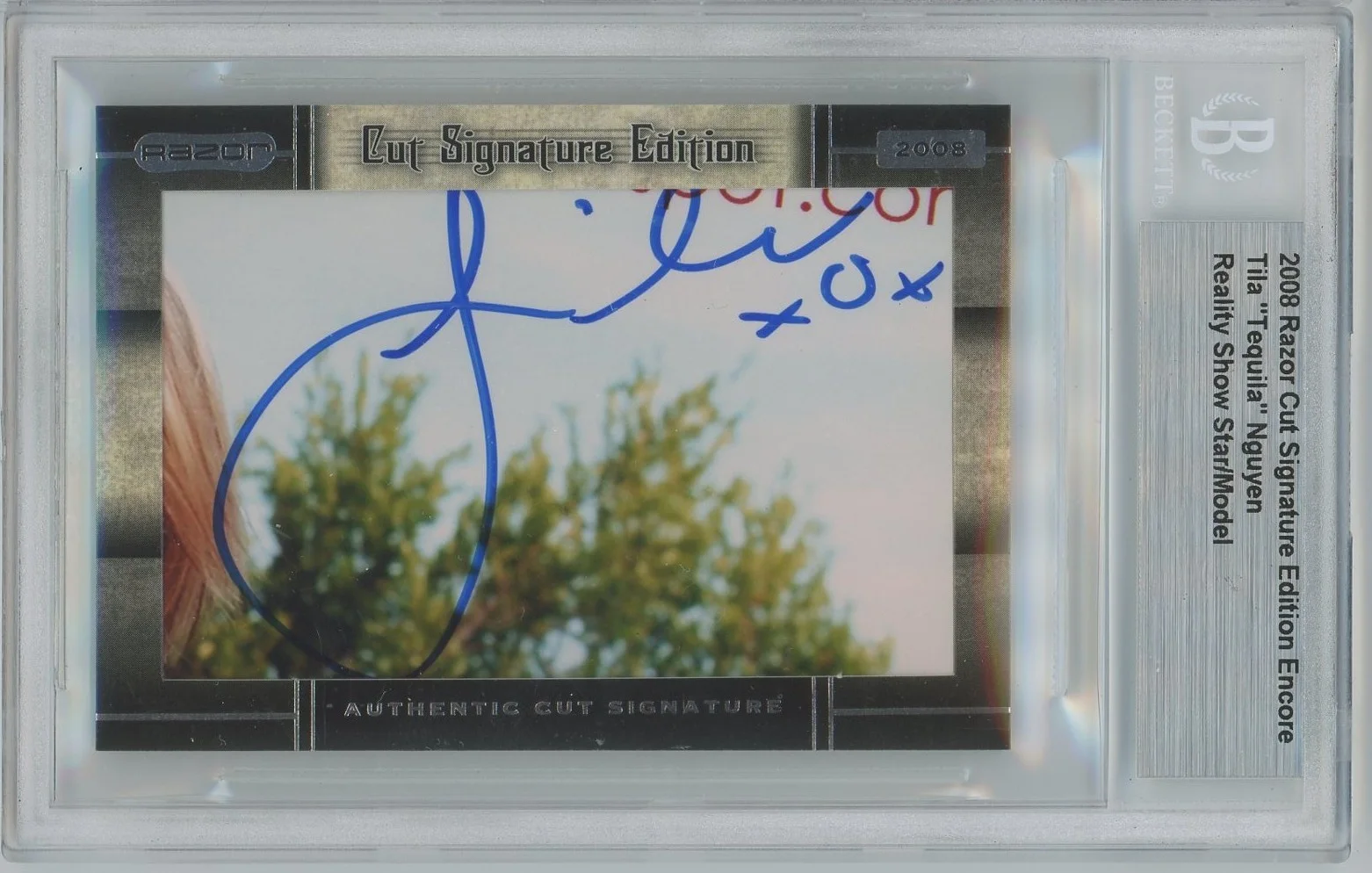 Tila Tequila — Tila Tequila - Model - 2008 Razor Cut Signature Edition Encore AUTO - NICE!, image 2