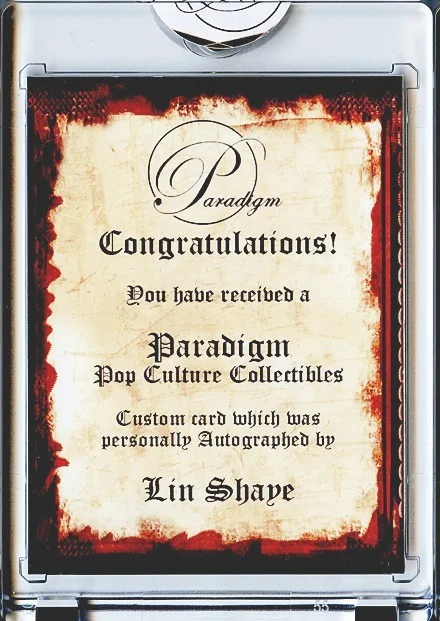 Lin Shaye — -THERE'S SOMETHING ABOUT MARY- LIN SHAYE Signed/Autograph/Auto Movie Card, изображение 2